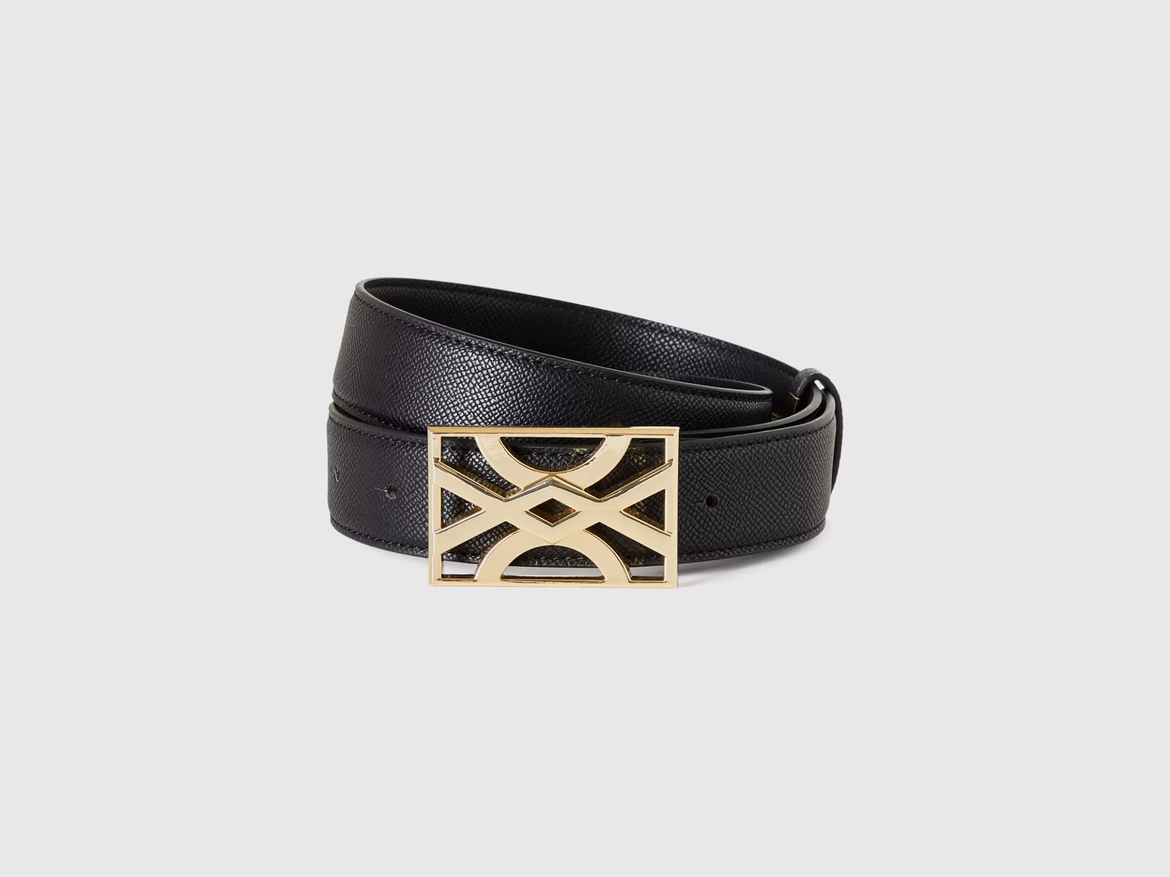 United Colors of Benetton belt with logoed buckle
