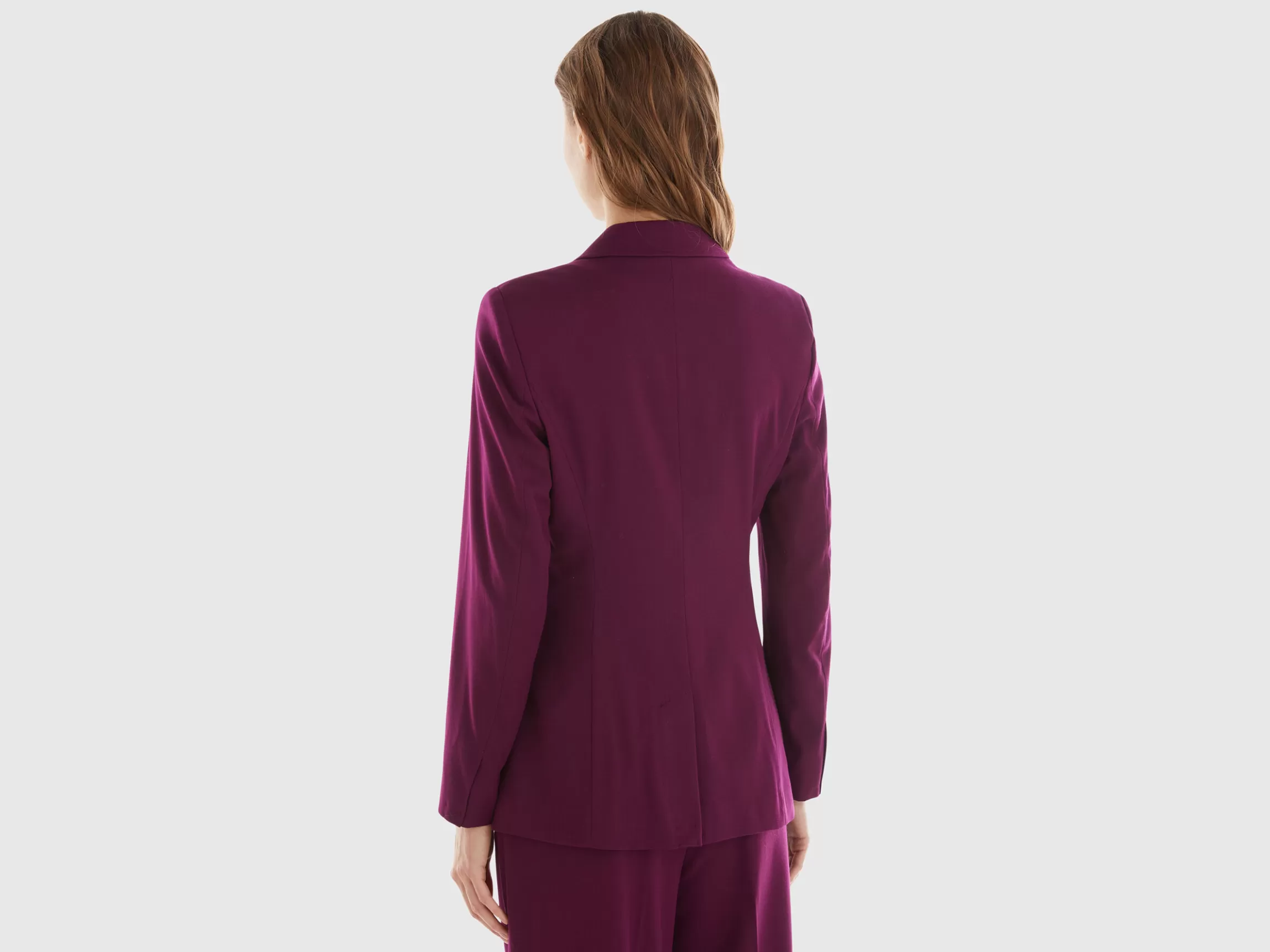 United Colors of Benetton Blazer in wool and viscose blend