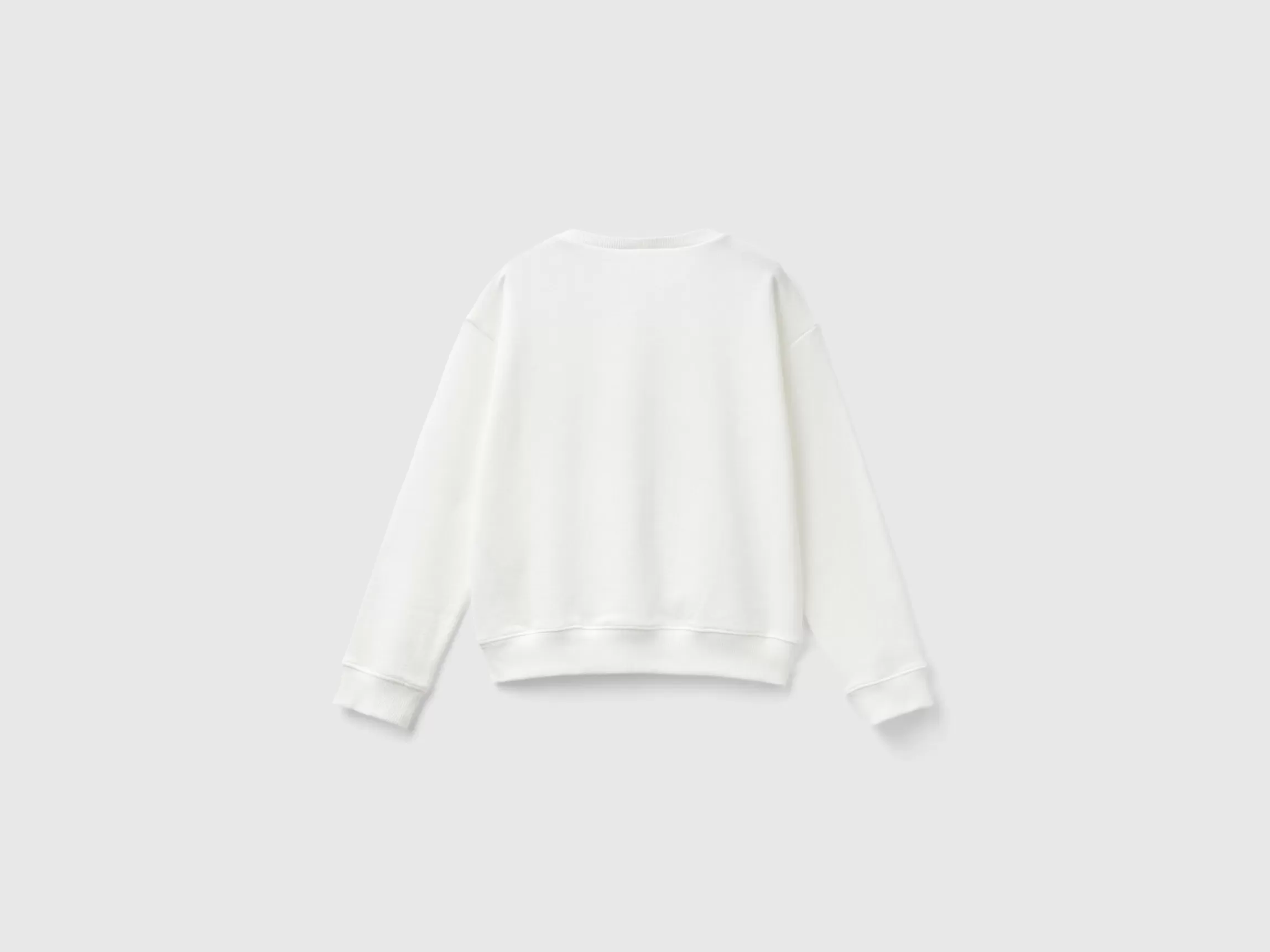 United Colors of Benetton 100% cotton sweatshirt with glittery logo