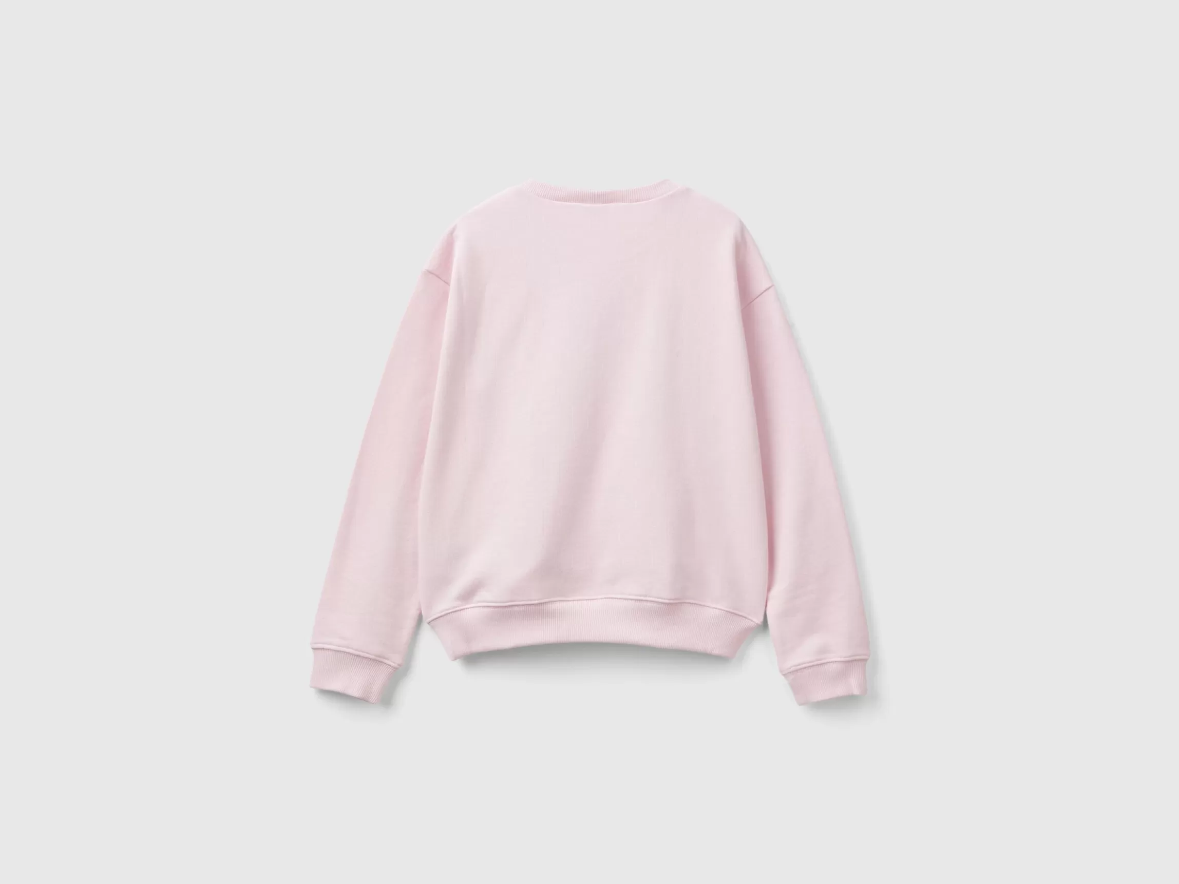 United Colors of Benetton 100% cotton sweatshirt with glittery logo