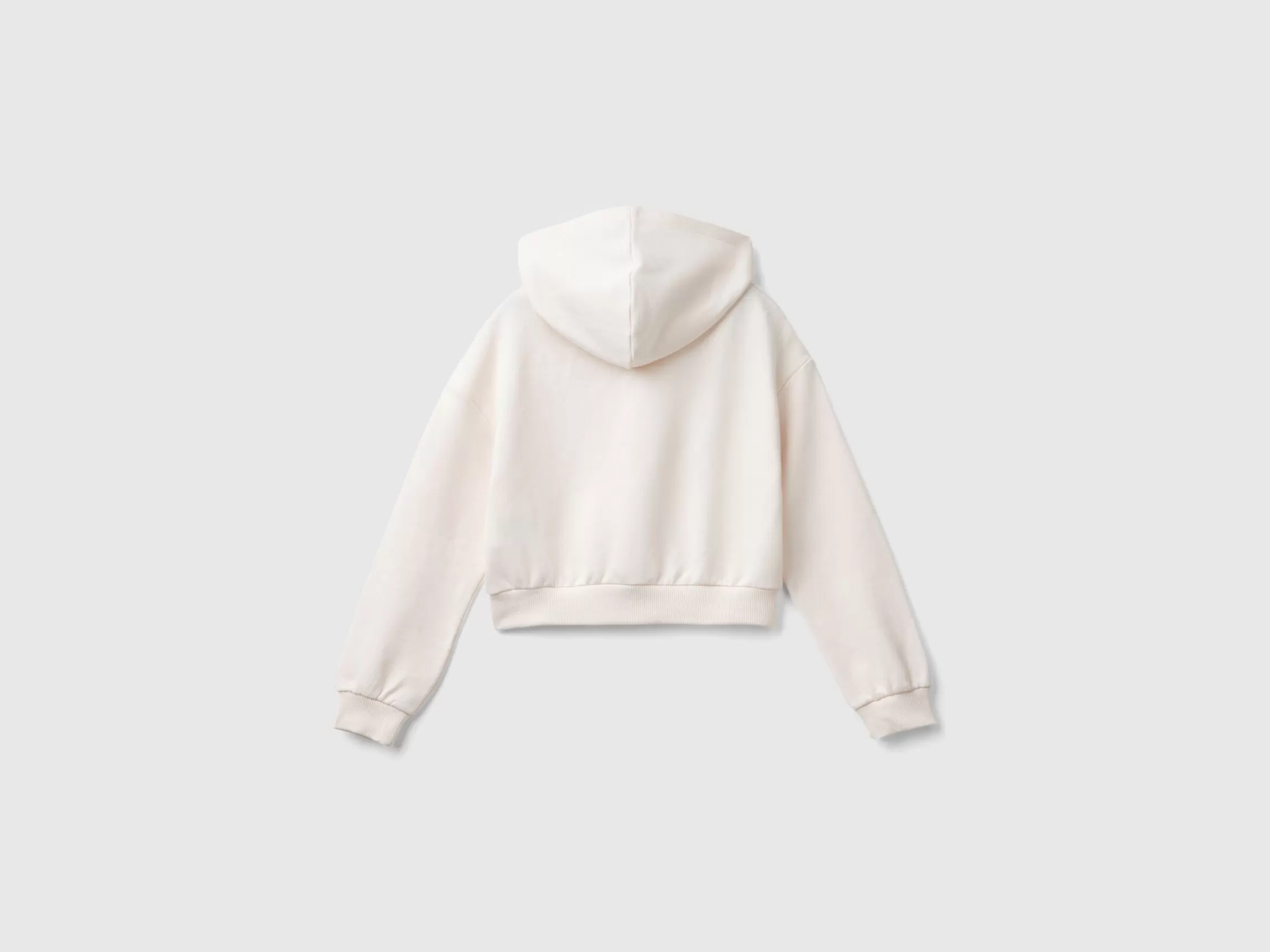 United Colors of Benetton Cream Barbie sweatshirt with rhinestones