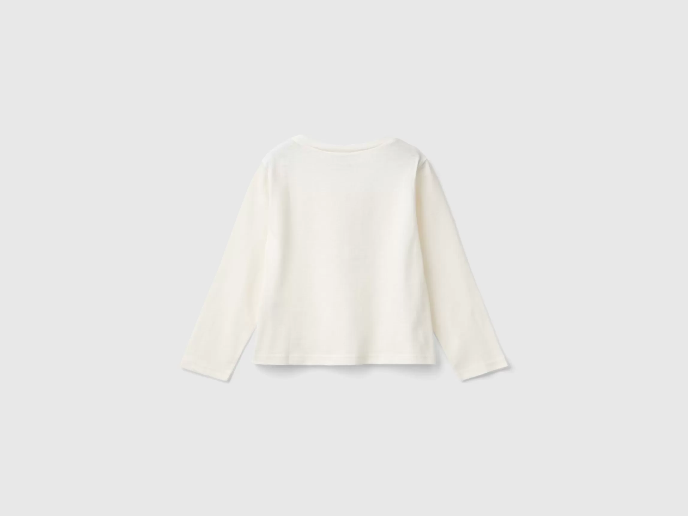United Colors of Benetton Cream Barbie t-shirt with glossy print