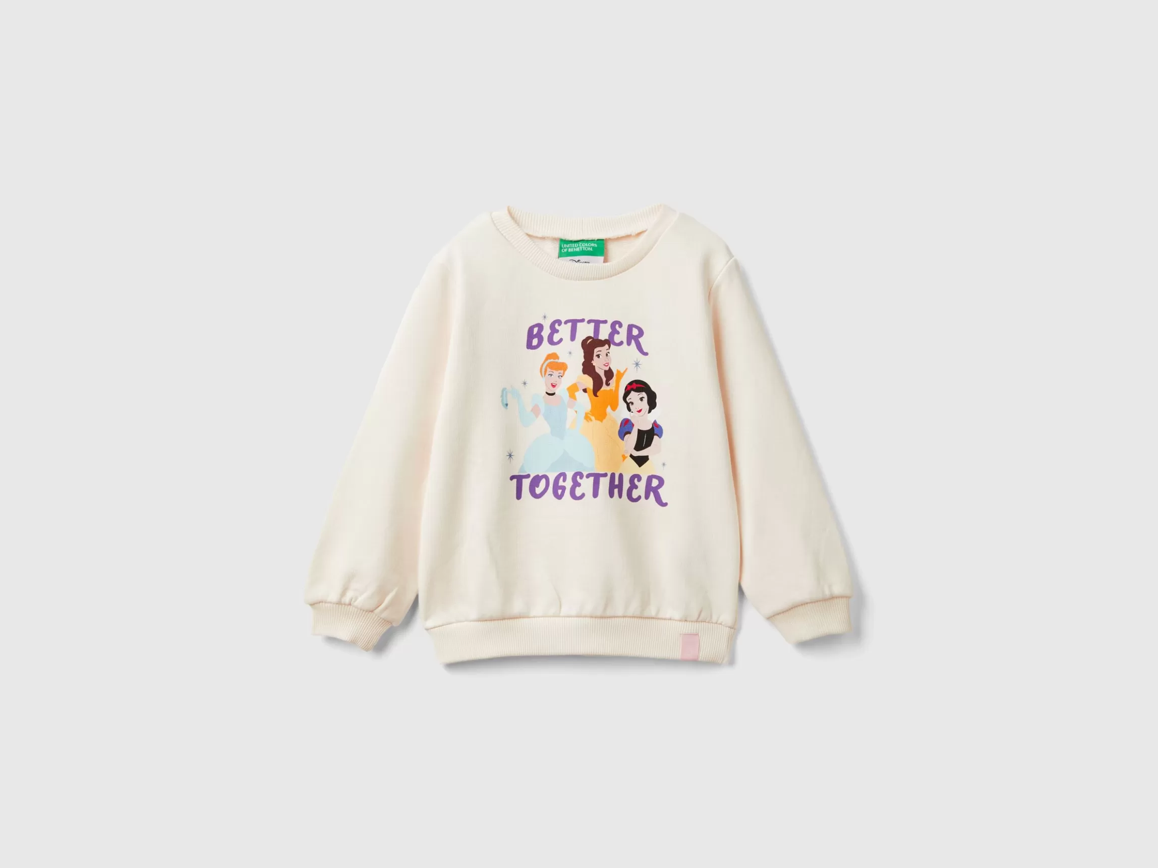 United Colors of Benetton Cream ©Disney princess sweatshirt