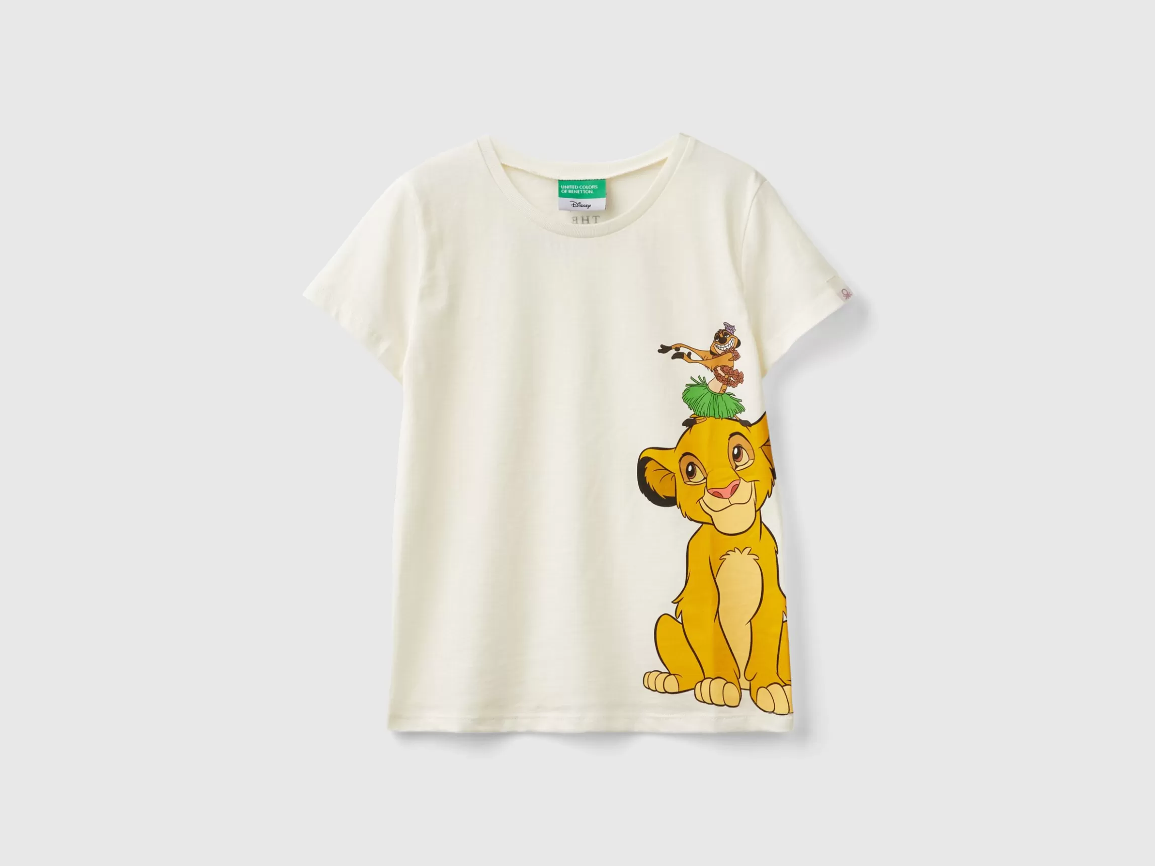 United Colors of Benetton Cream white ©Disney Simba and Timon t-shirt