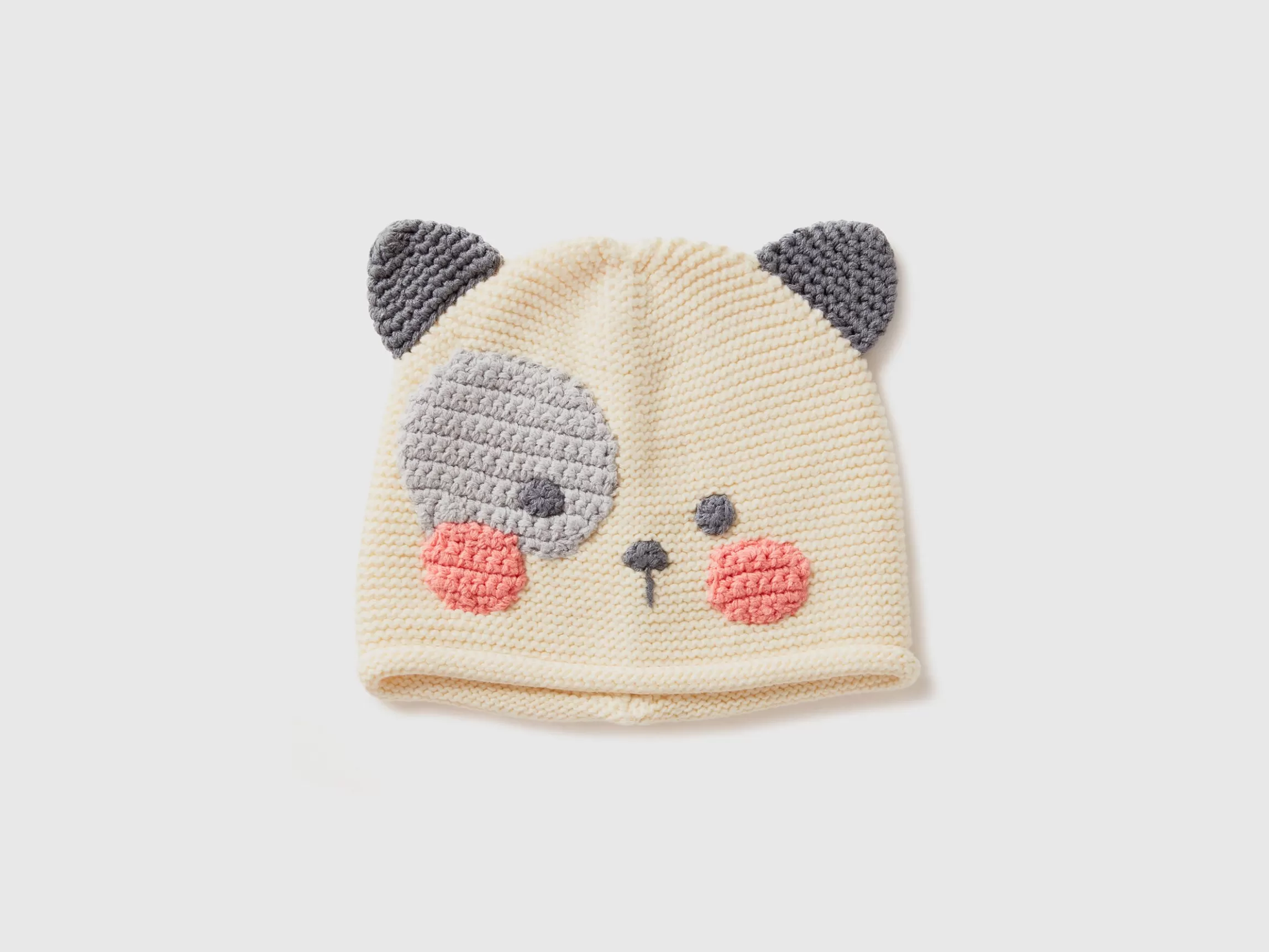 United Colors of Benetton Crochet hat with applique