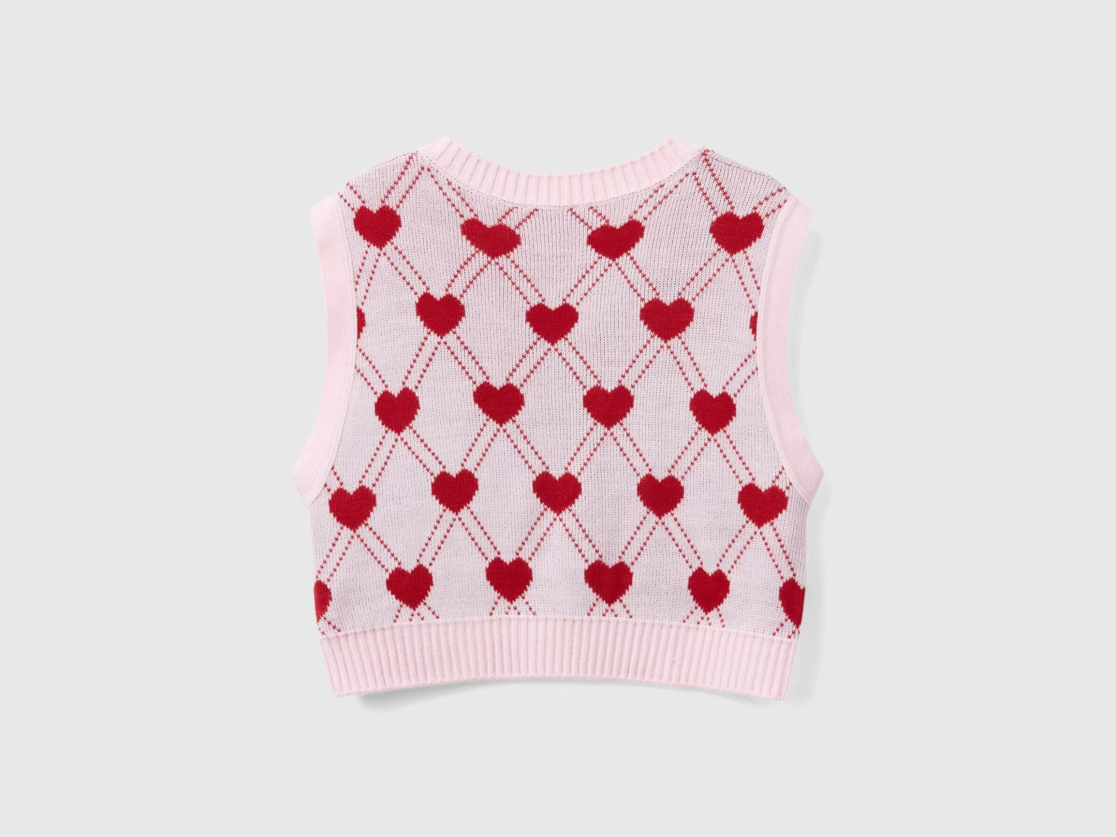 United Colors of Benetton Cropped vest with heart motif