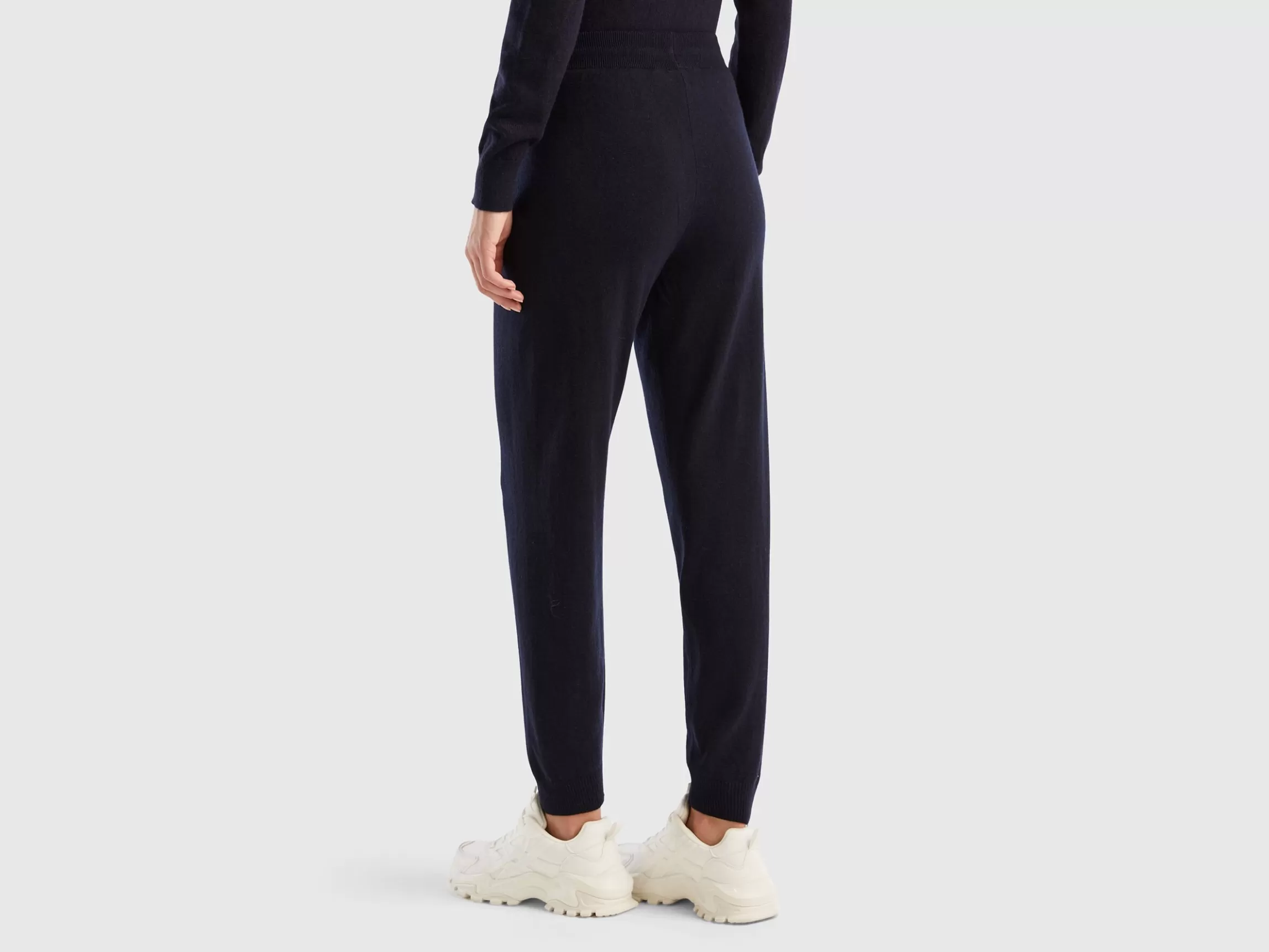 United Colors of Benetton sporty trousers in cashmere blend