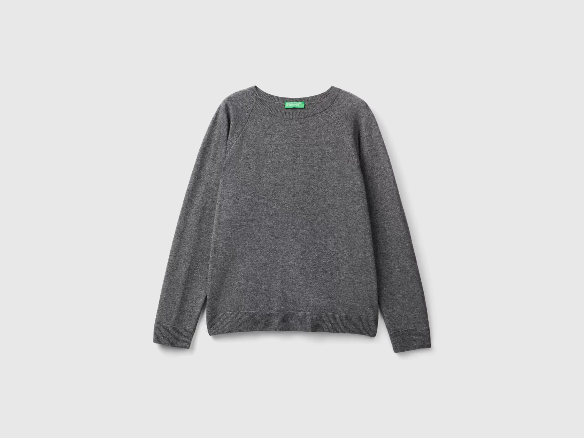 United Colors of Benetton crew neck sweater in wool and cashmere blend
