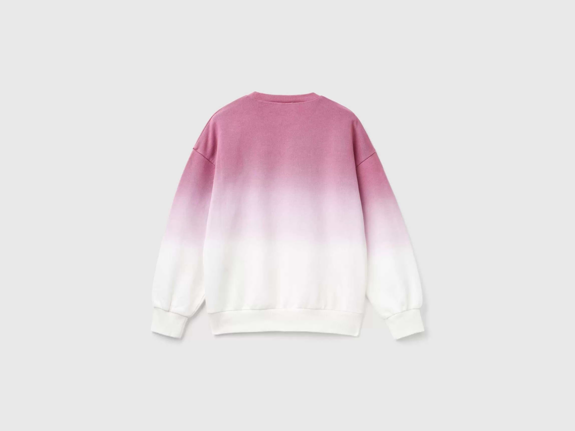 United Colors of Benetton Dip dye sweatshirt with embroidery