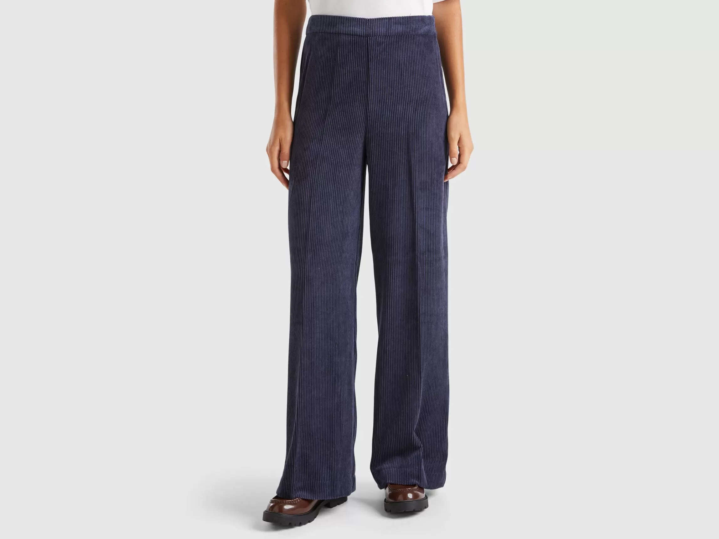United Colors of Benetton Flare fit velvet trousers