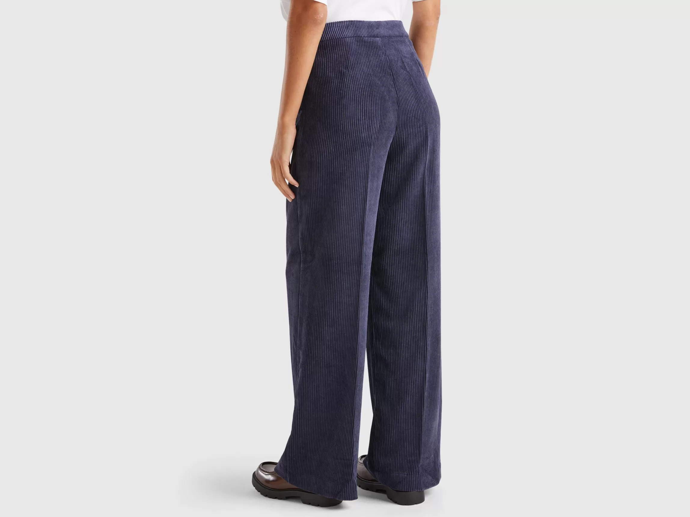 United Colors of Benetton Flare fit velvet trousers