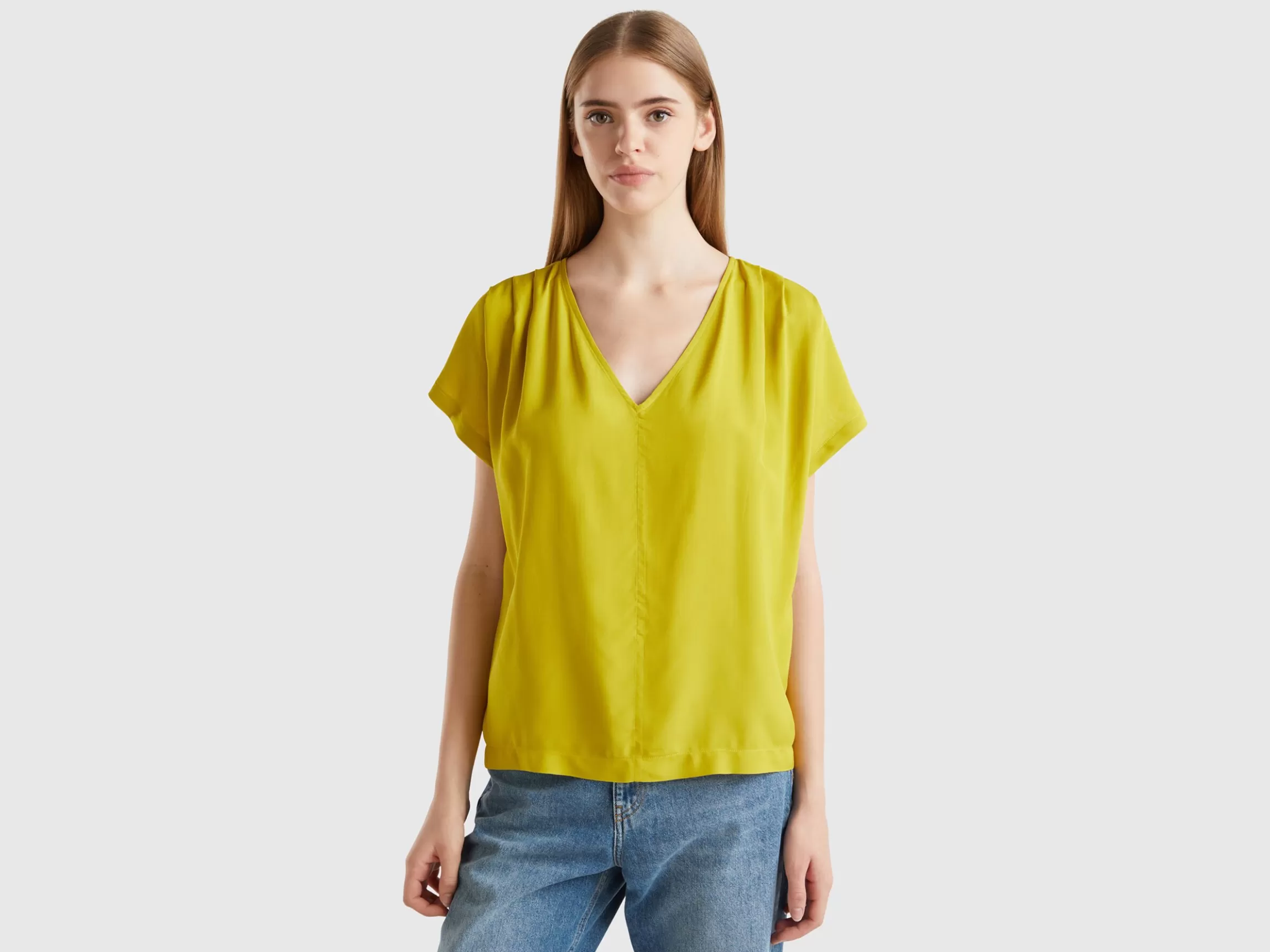 United Colors of Benetton Flowy short sleeve blouse