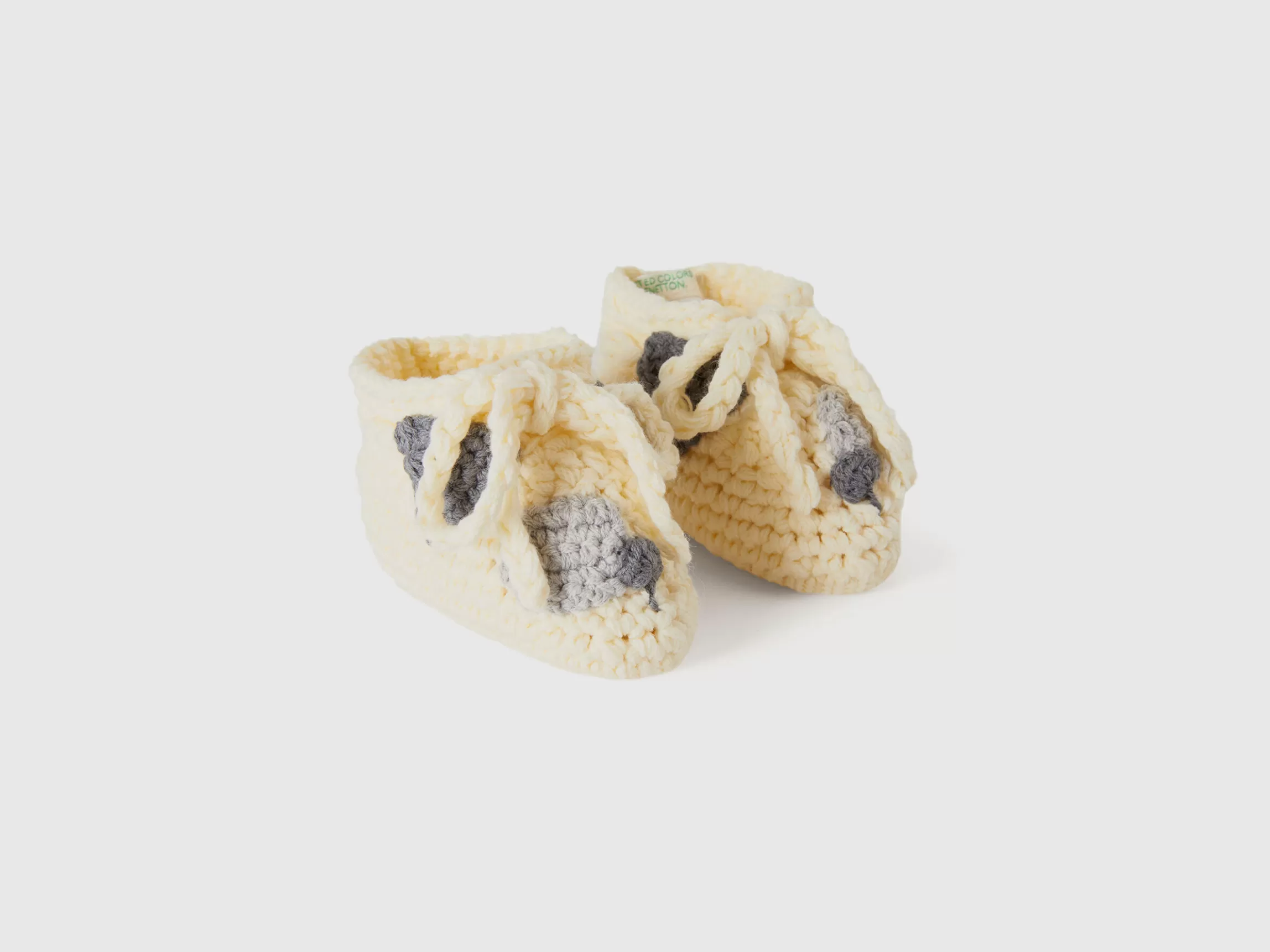 United Colors of Benetton Handmade booties with applique