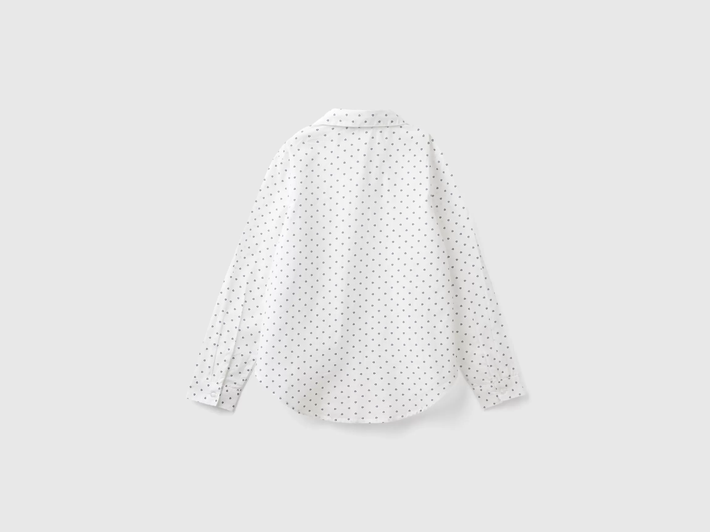 United Colors of Benetton Heart pattern shirt in pure cotton