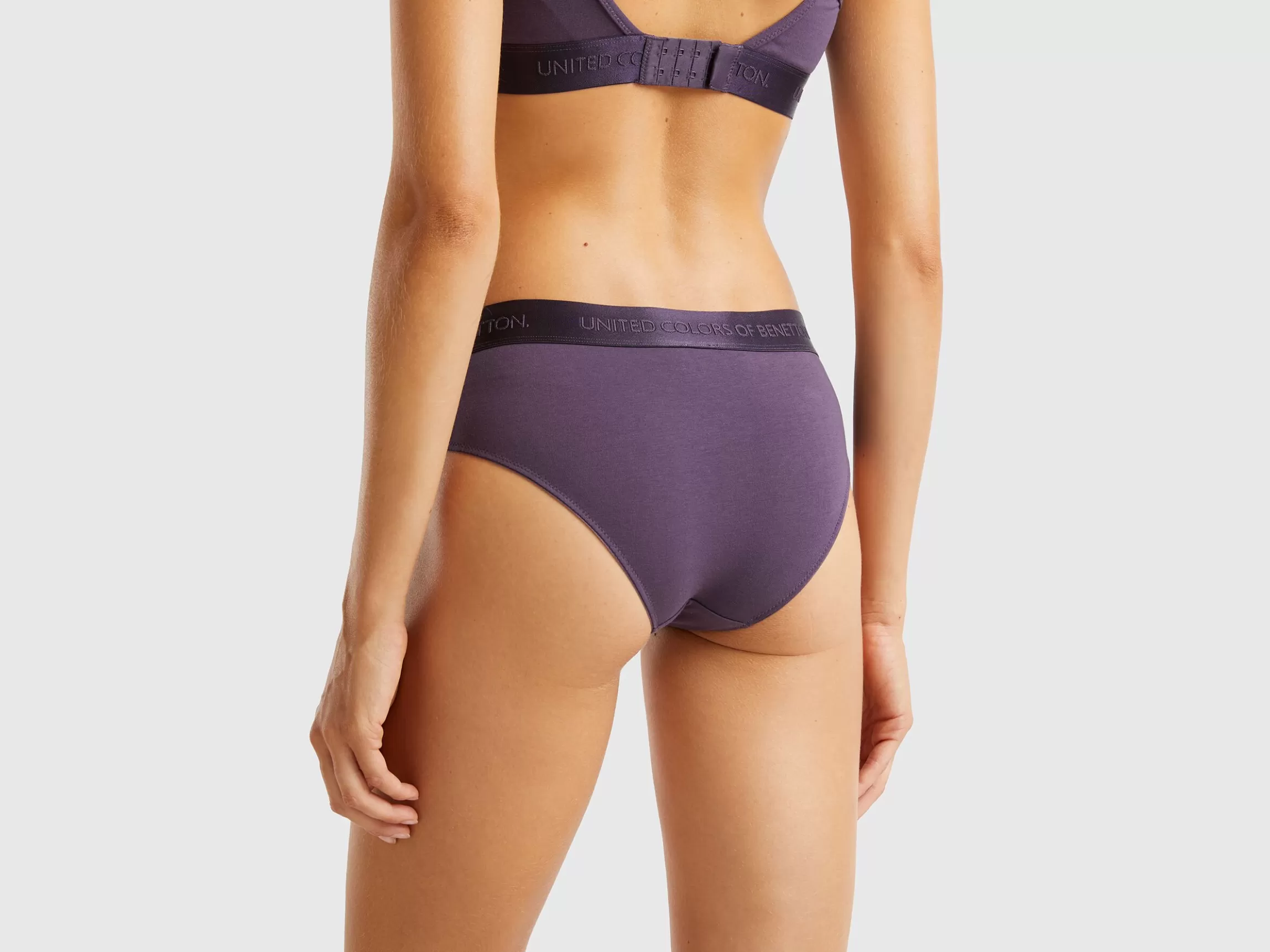 United Colors of Benetton High-rise underwear in stretch organic cotton