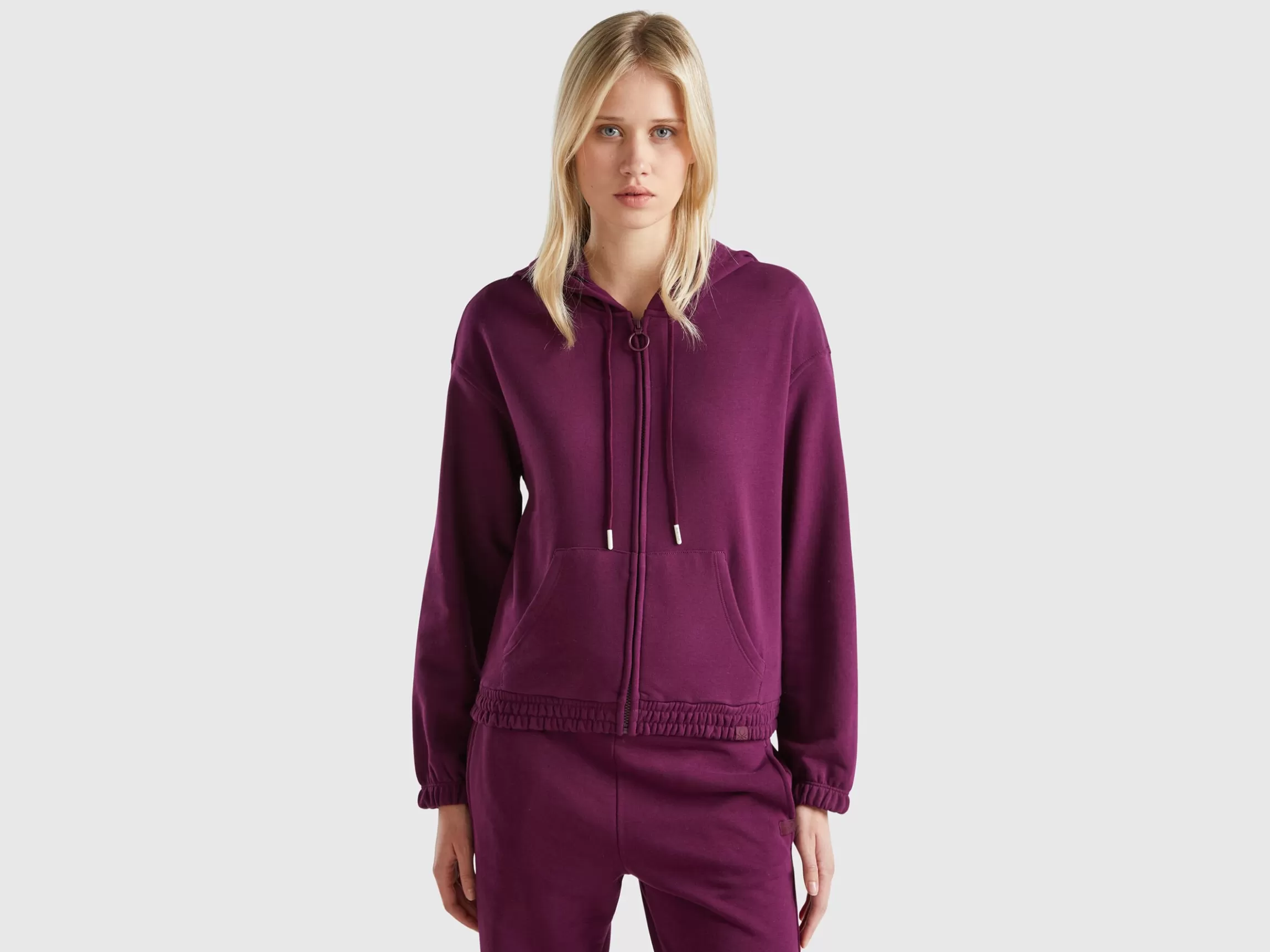 United Colors of Benetton Hoodie in cotton blend