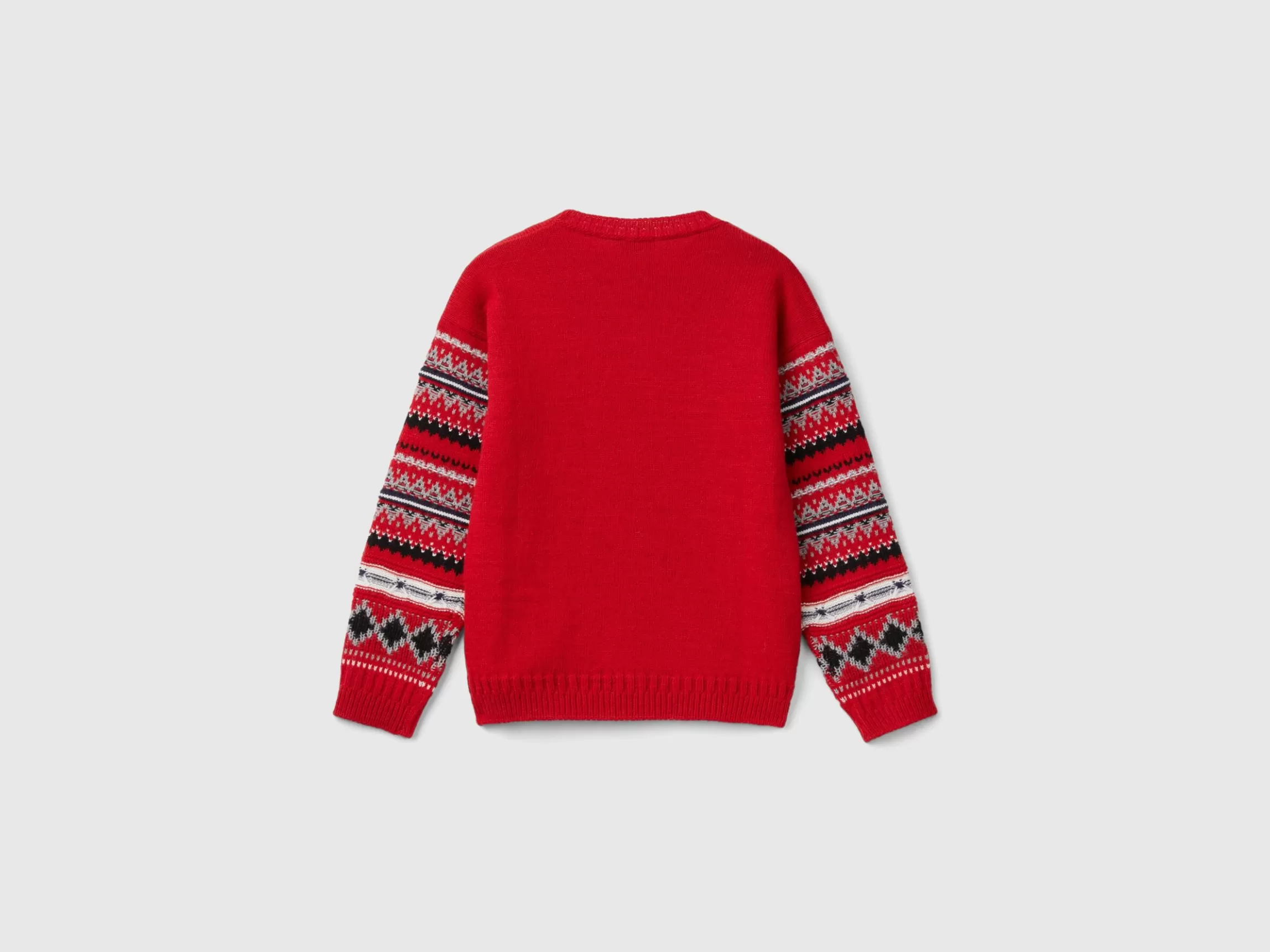 United Colors of Benetton Jacquard sweater in wool blend