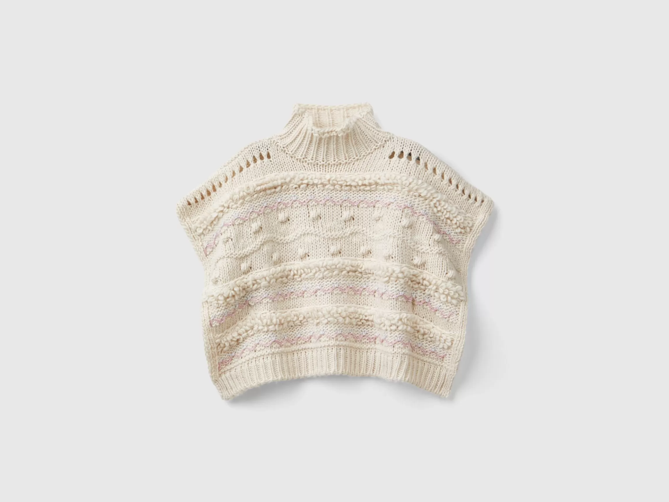 United Colors of Benetton Knit cape with lurex
