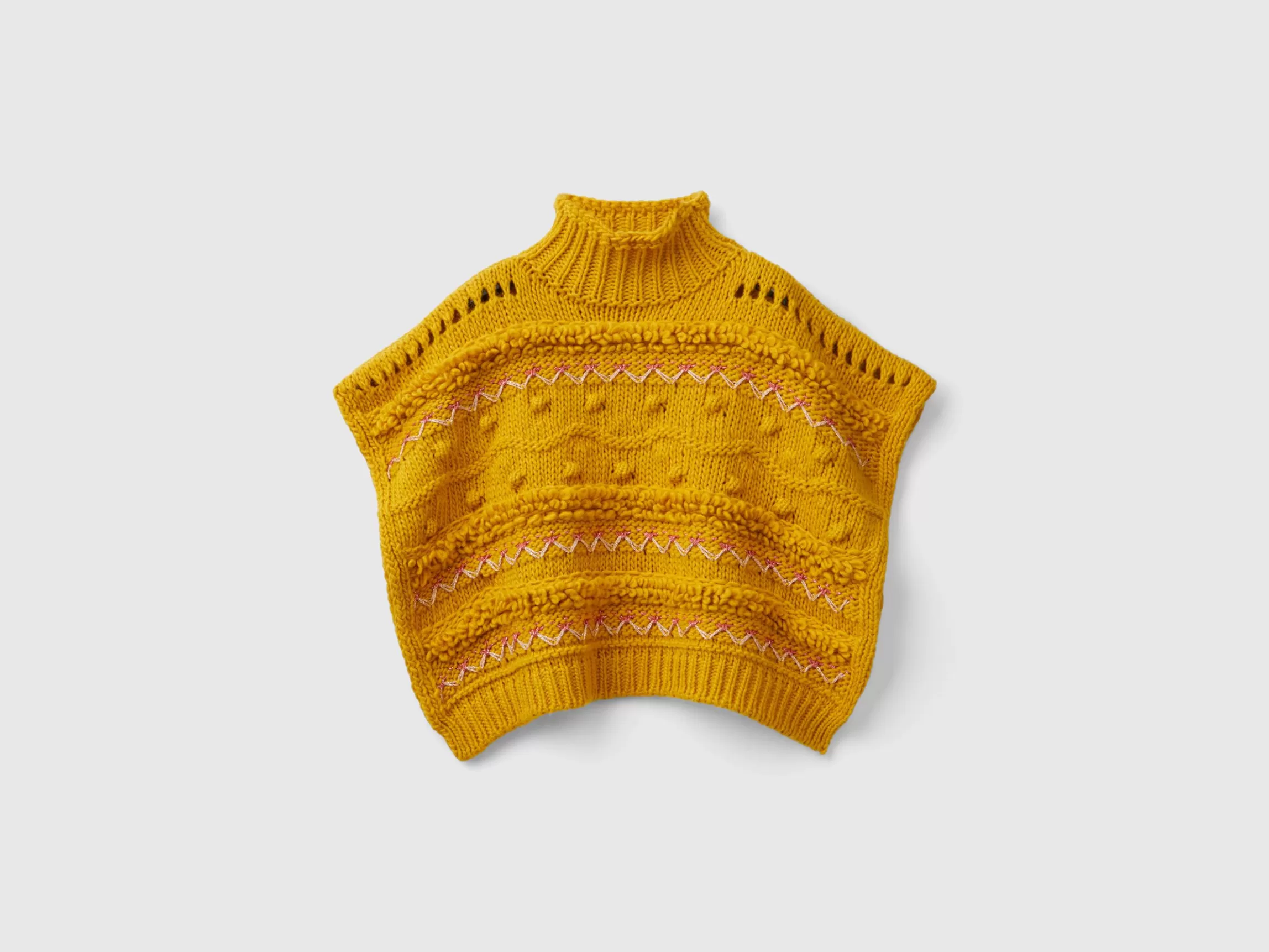United Colors of Benetton Knit cape with lurex