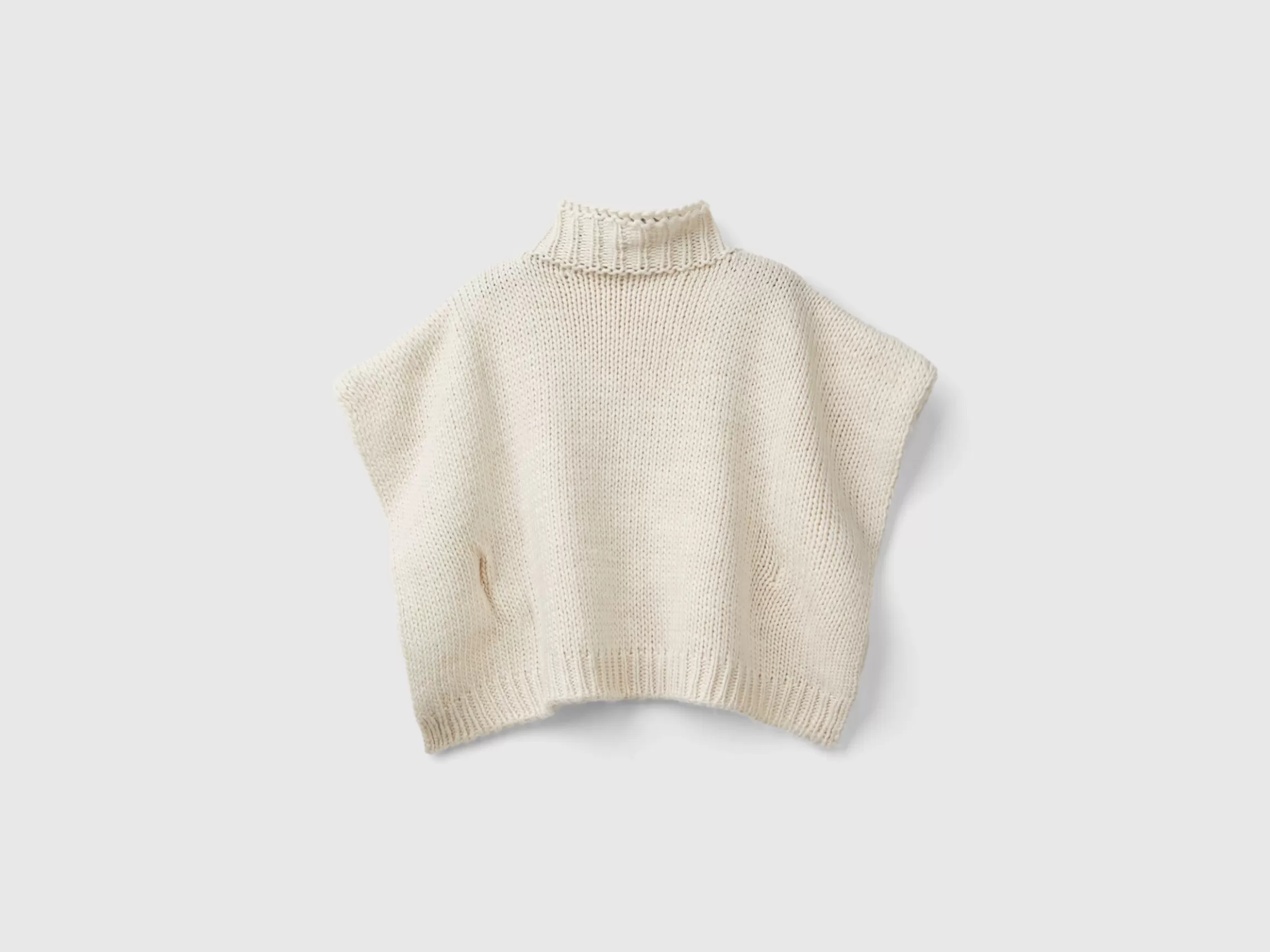 United Colors of Benetton Knit cape with lurex