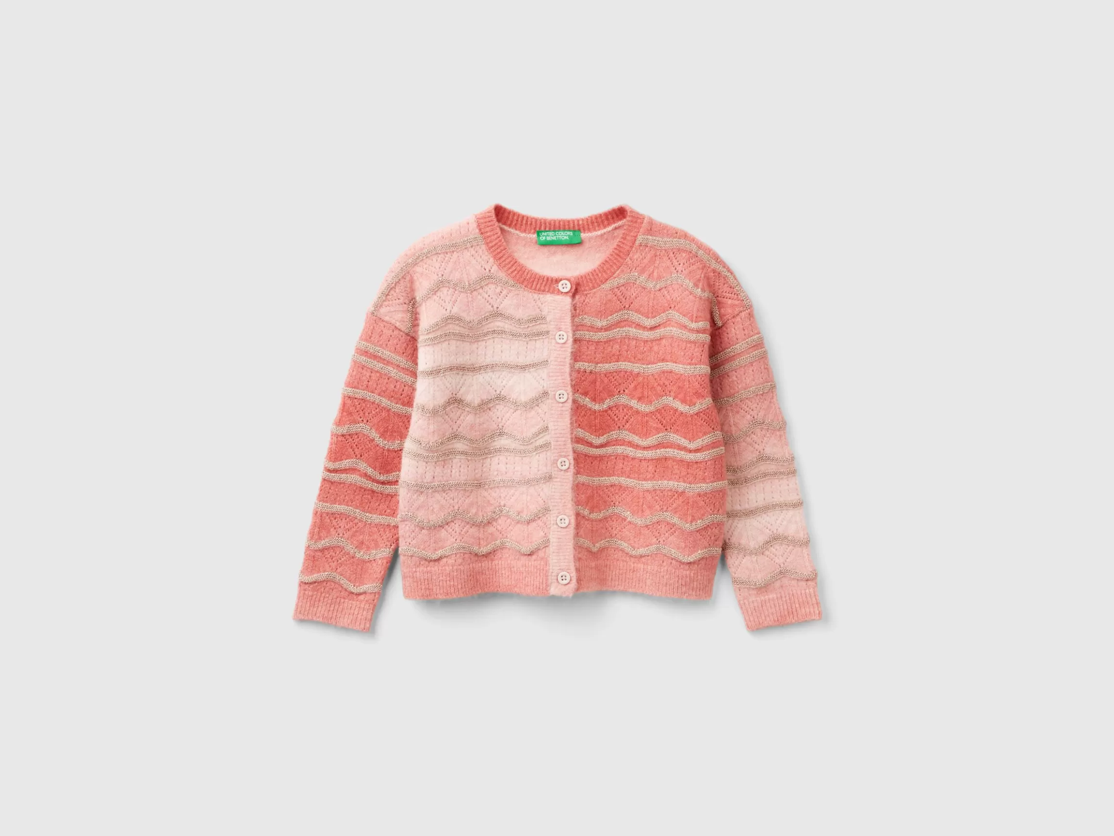 United Colors of Benetton Knit cardigan with lurex