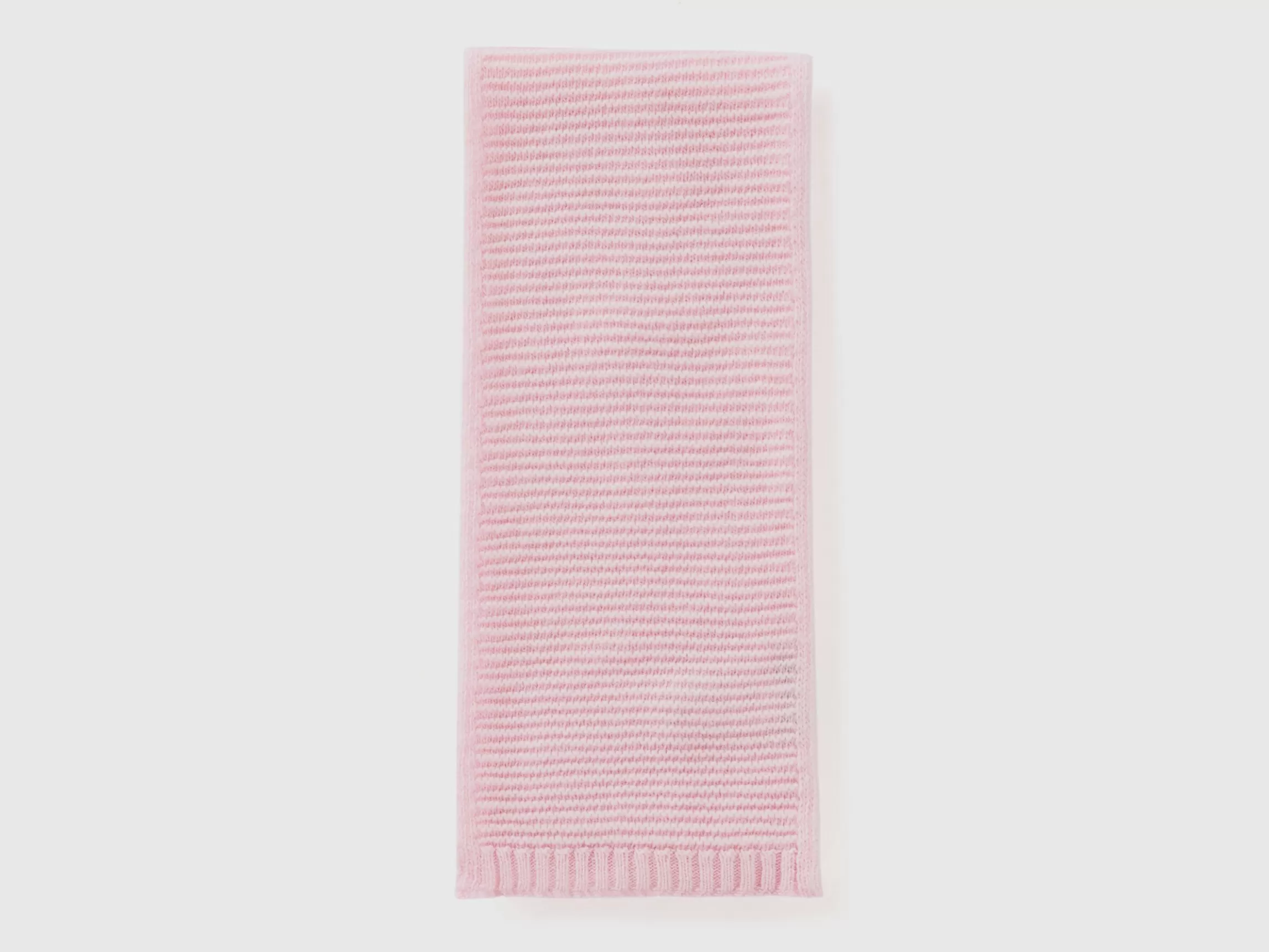 United Colors of Benetton Knit scarf in stretch wool blend