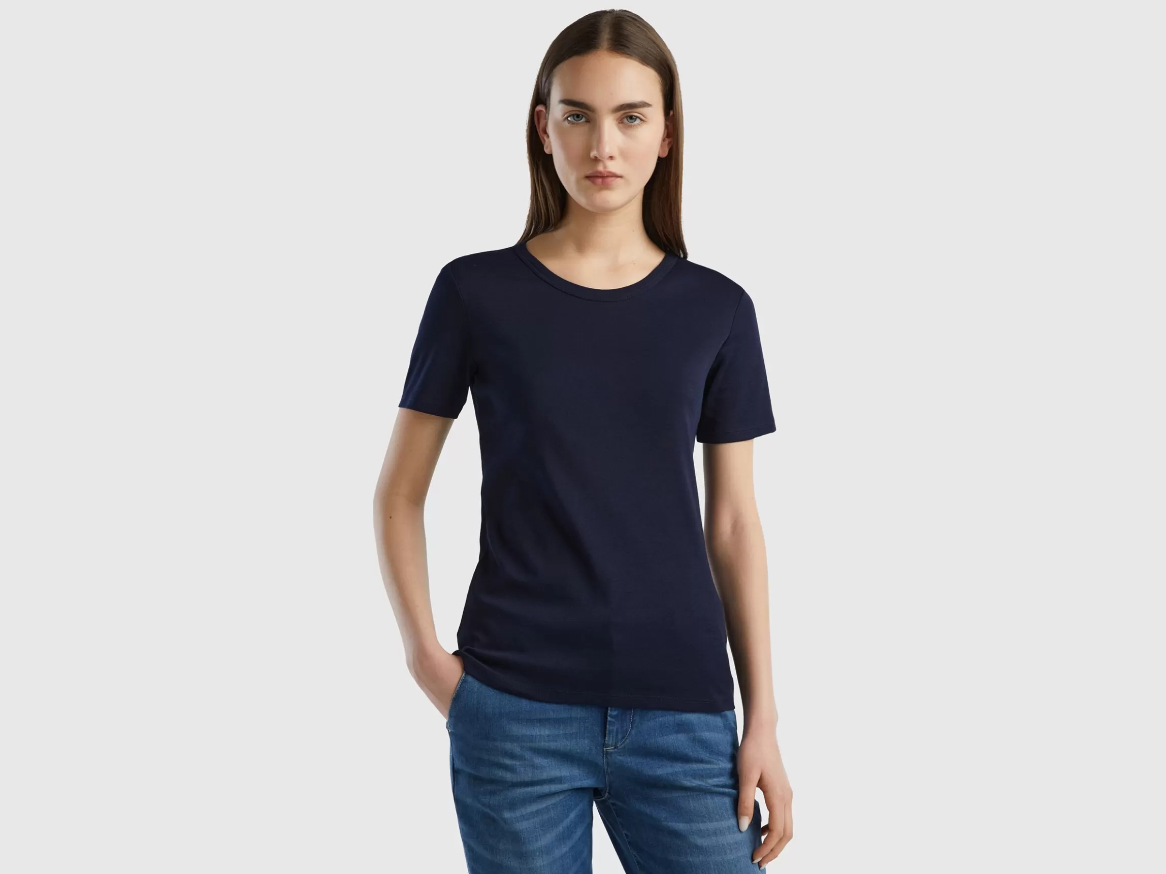 United Colors of Benetton Long fiber cotton t-shirt