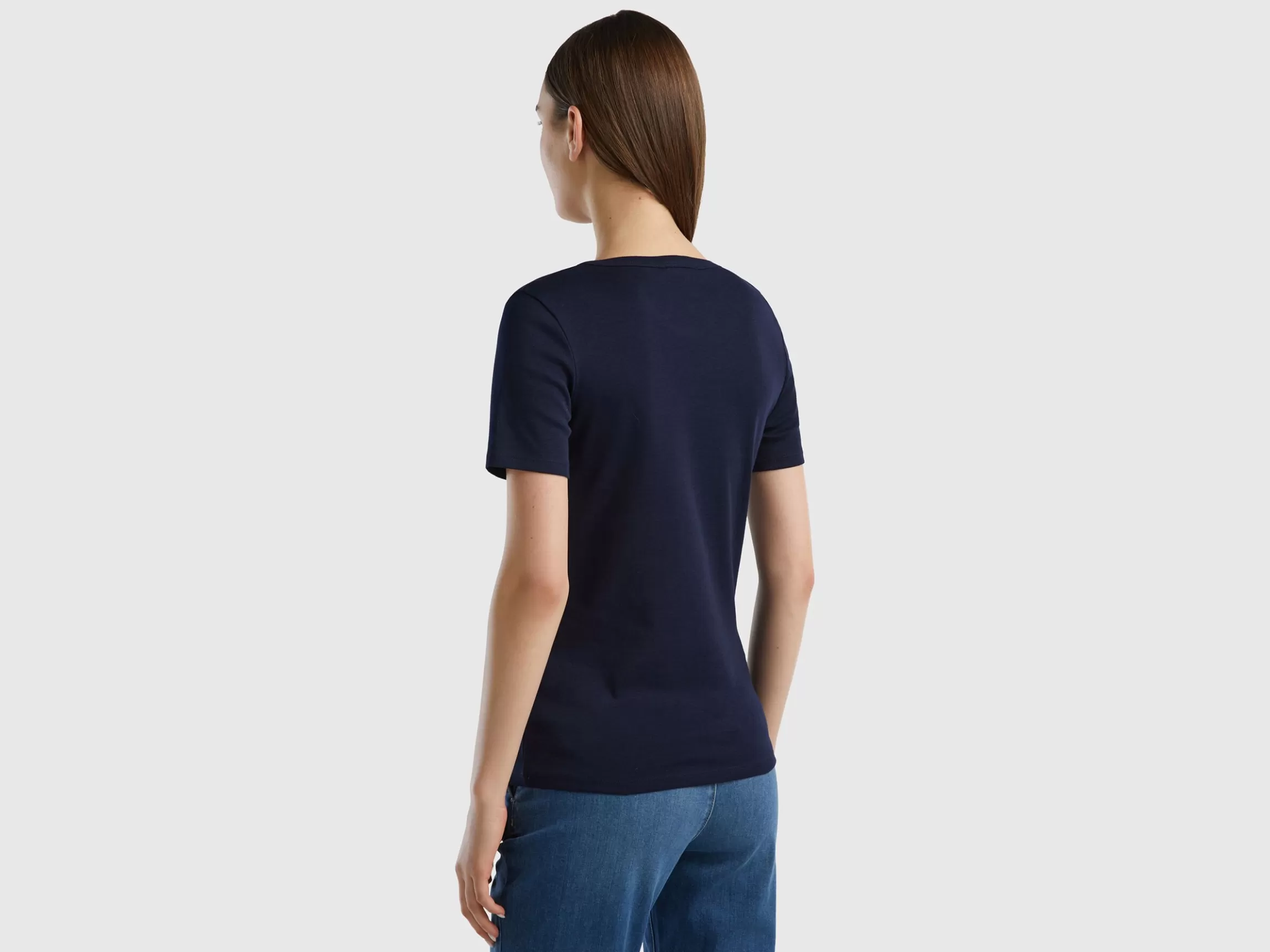 United Colors of Benetton Long fiber cotton t-shirt