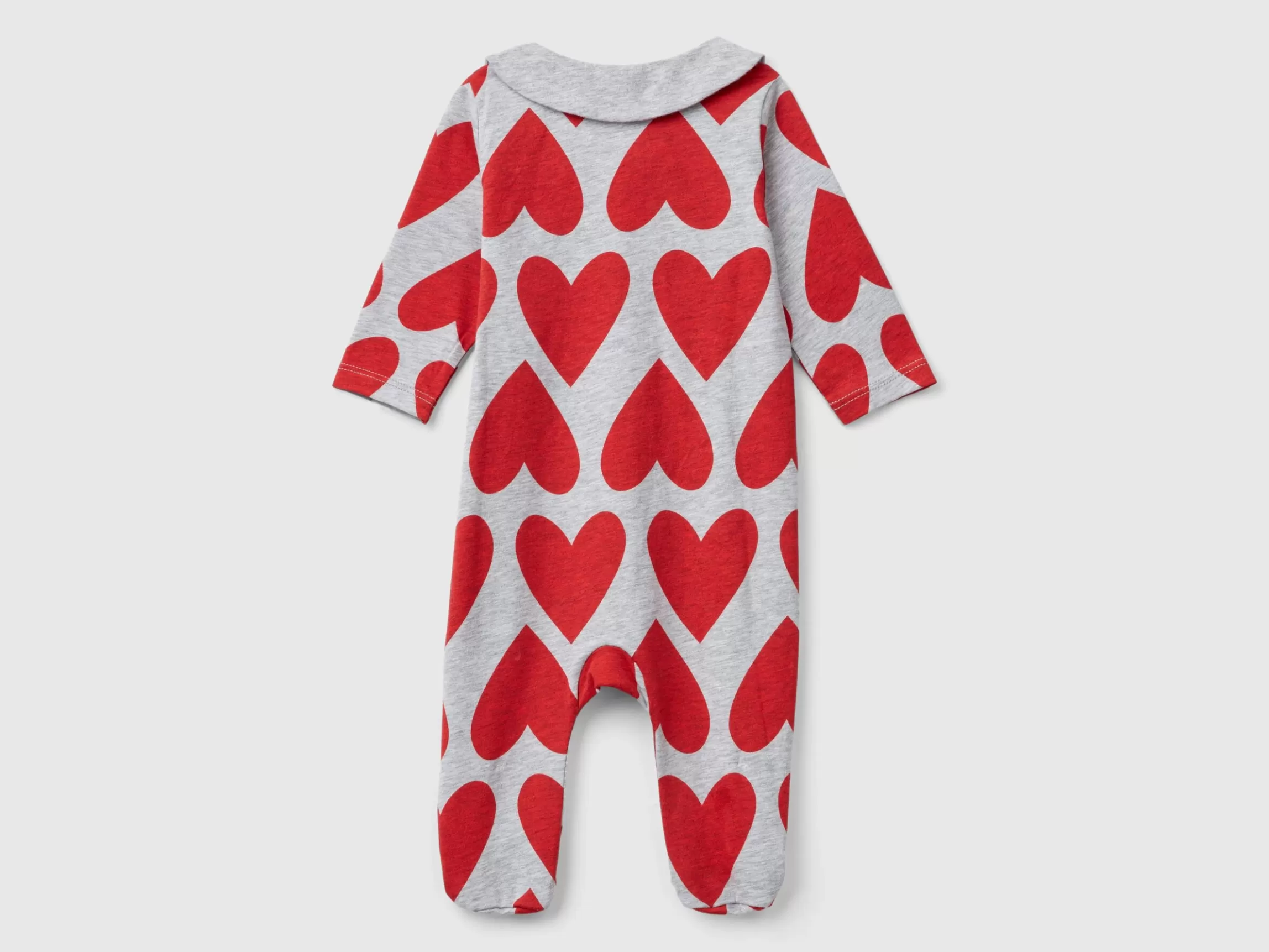 United Colors of Benetton Long onesie with logo print