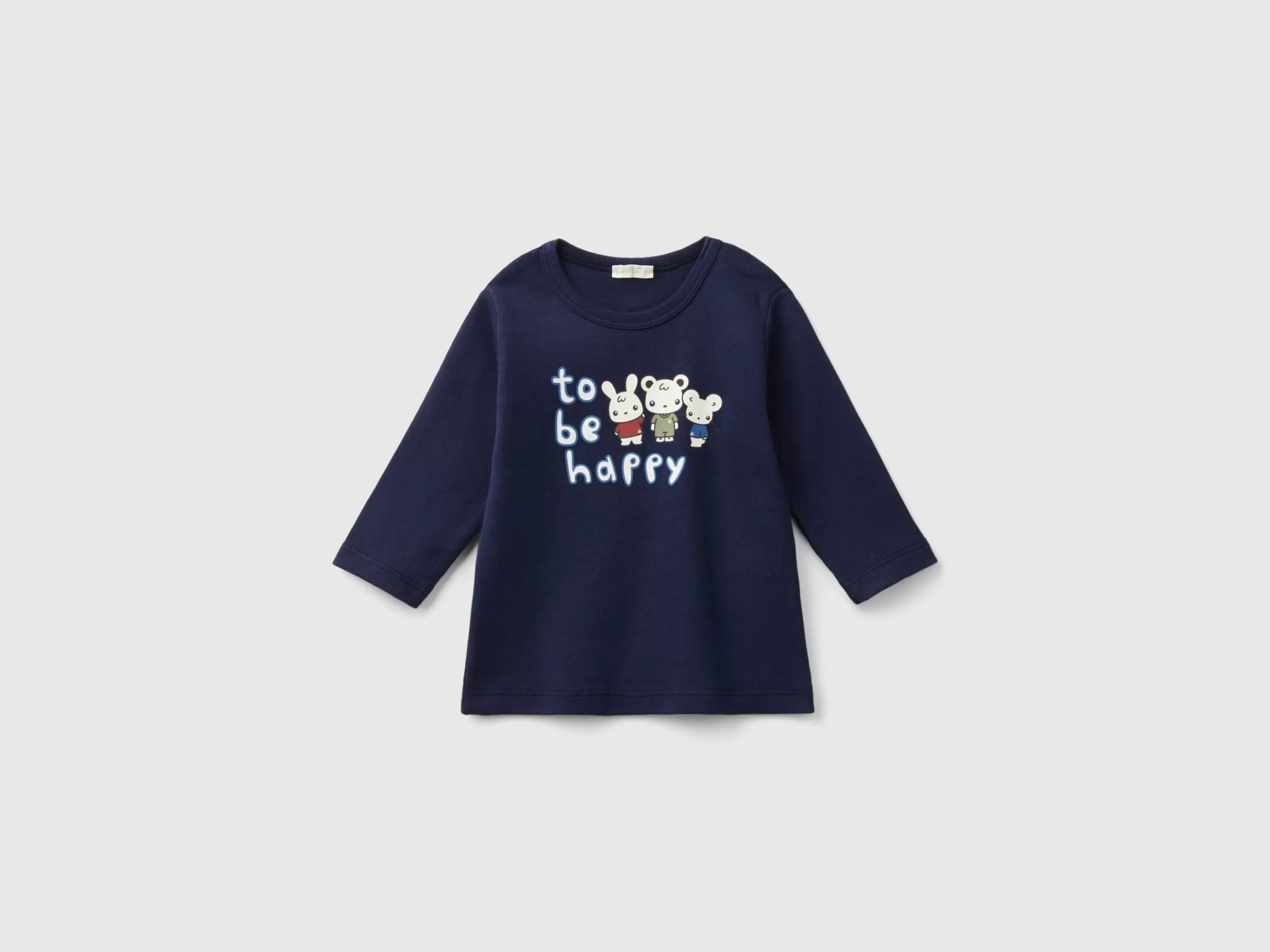 United Colors of Benetton Long sleeve 100% organic cotton t-shirt