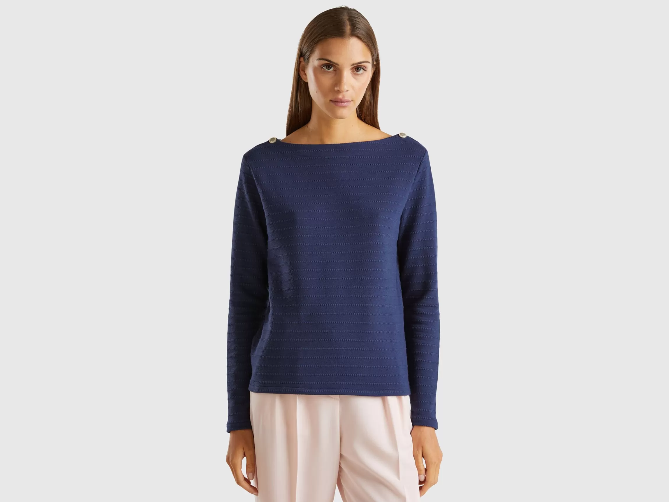 United Colors of Benetton Long sleeve jacquard t-shirt