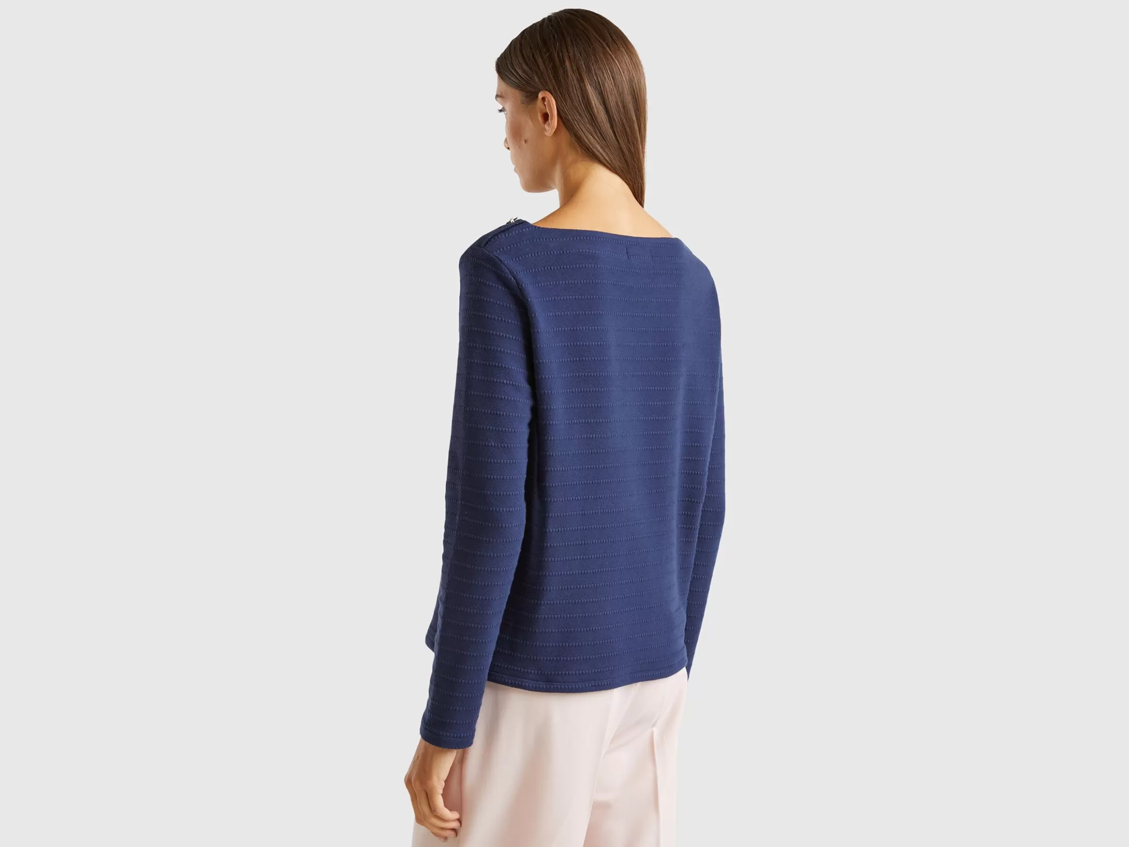 United Colors of Benetton Long sleeve jacquard t-shirt