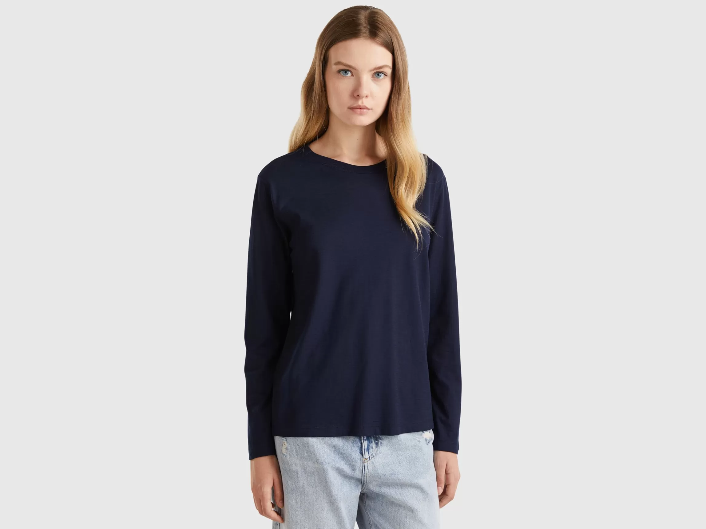 United Colors of Benetton Long sleeve light cotton t-shirt