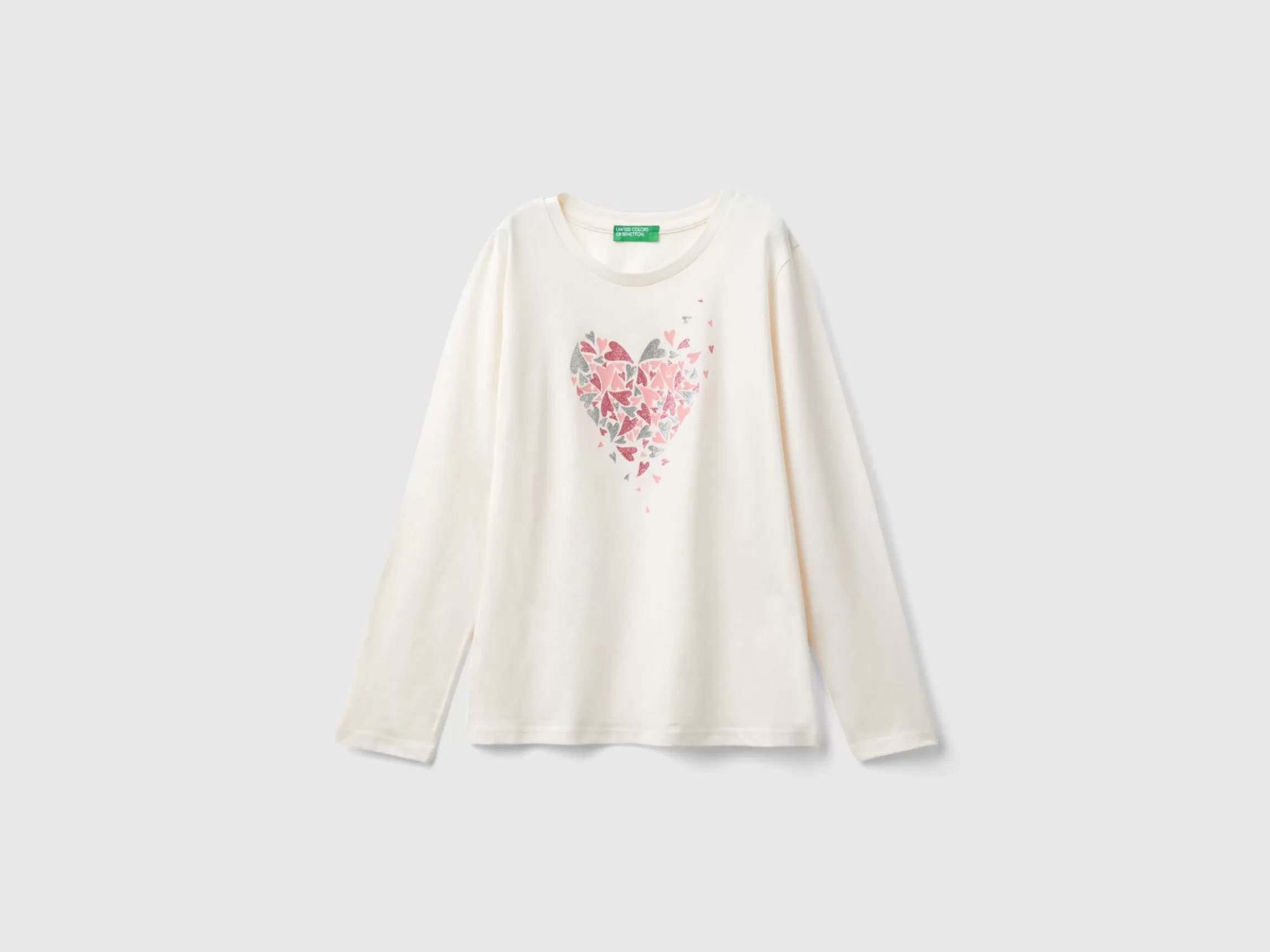 United Colors of Benetton Long sleeve organic cotton t-shirt
