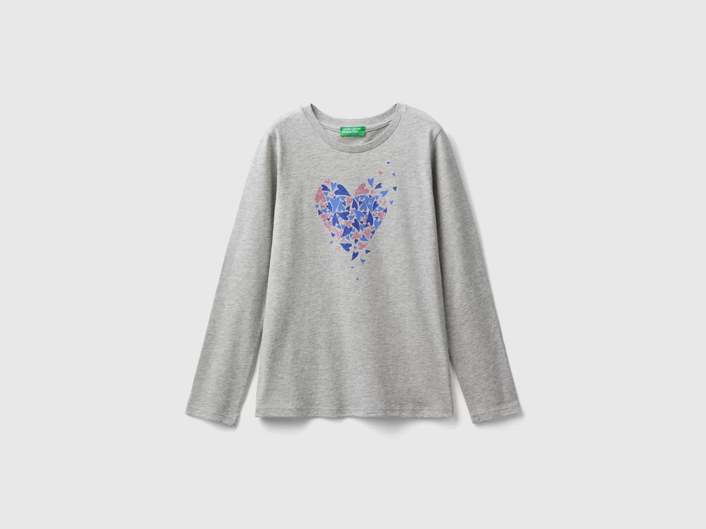 United Colors of Benetton Long sleeve organic cotton t-shirt
