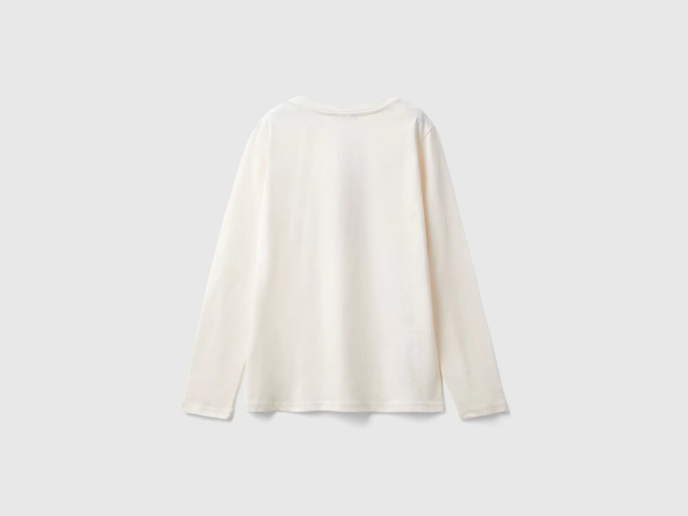 United Colors of Benetton Long sleeve organic cotton t-shirt