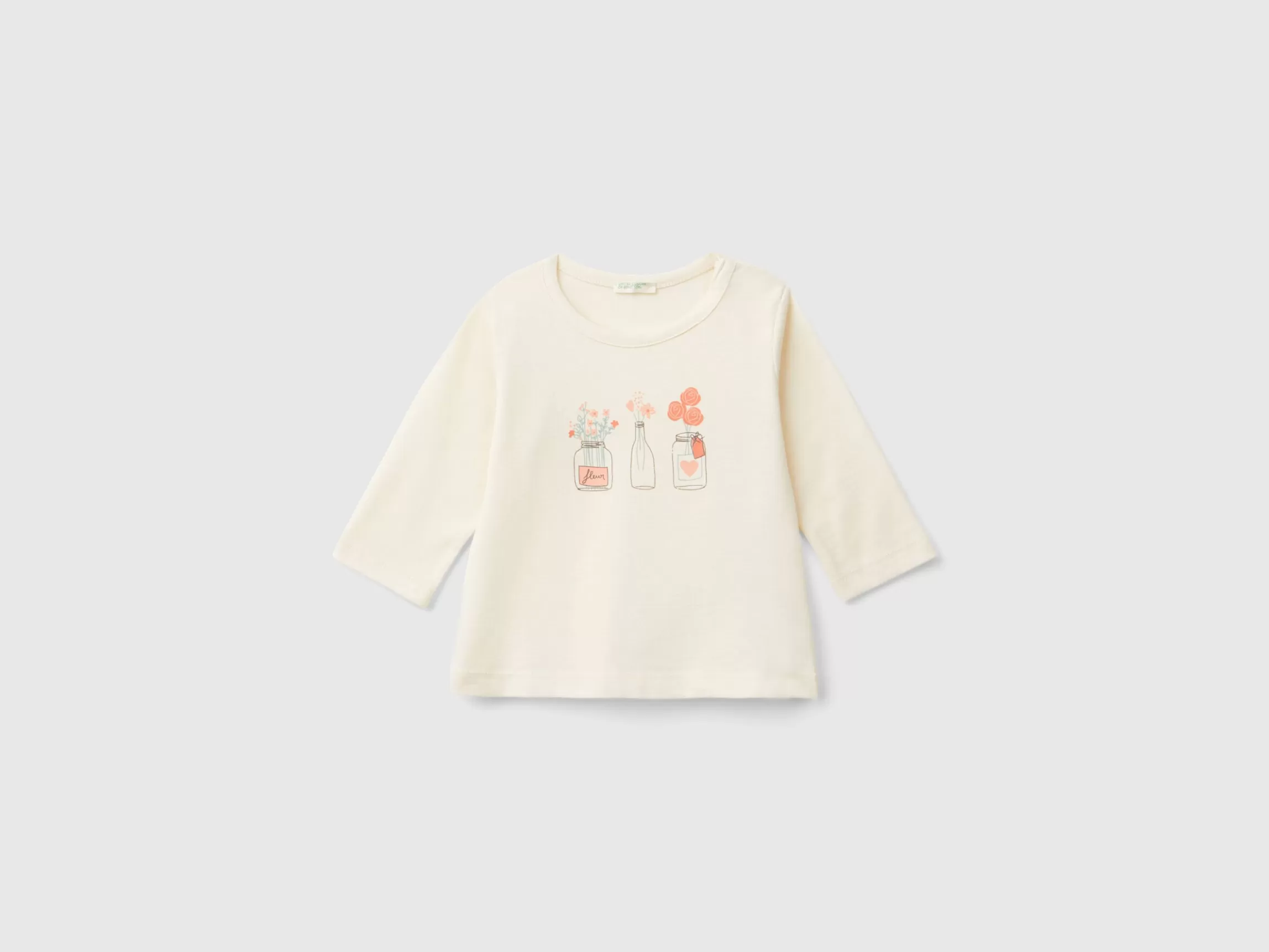 United Colors of Benetton Long sleeve t-shirt in warm organic cotton