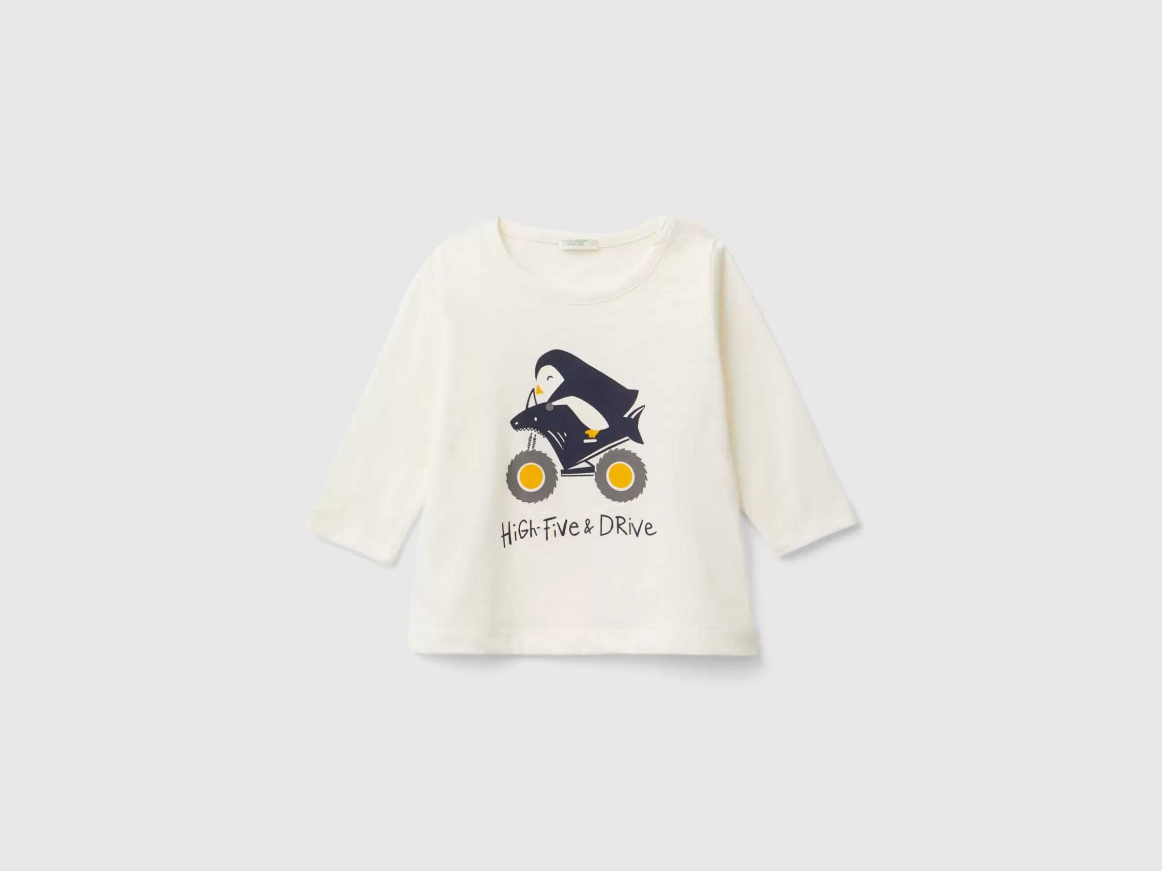 United Colors of Benetton Long sleeve t-shirt in warm organic cotton