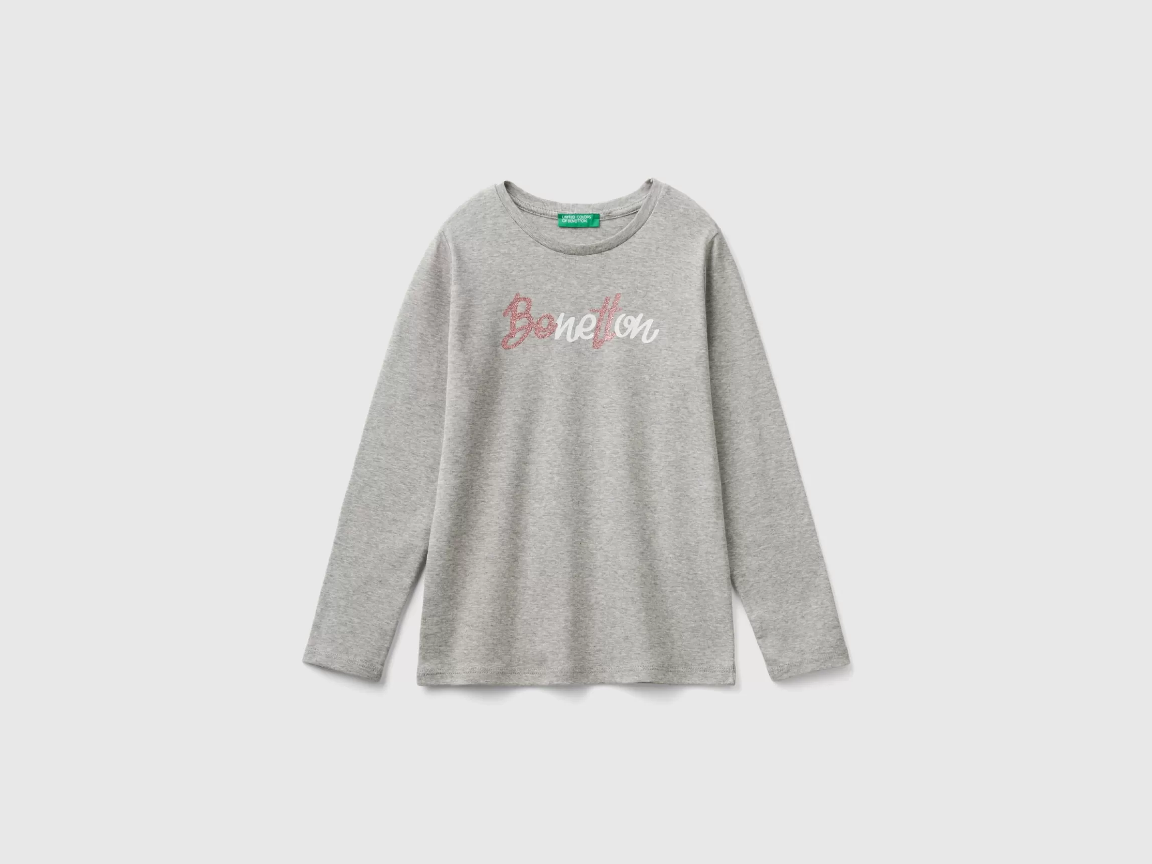 United Colors of Benetton Long sleeve t-shirt with glittery print