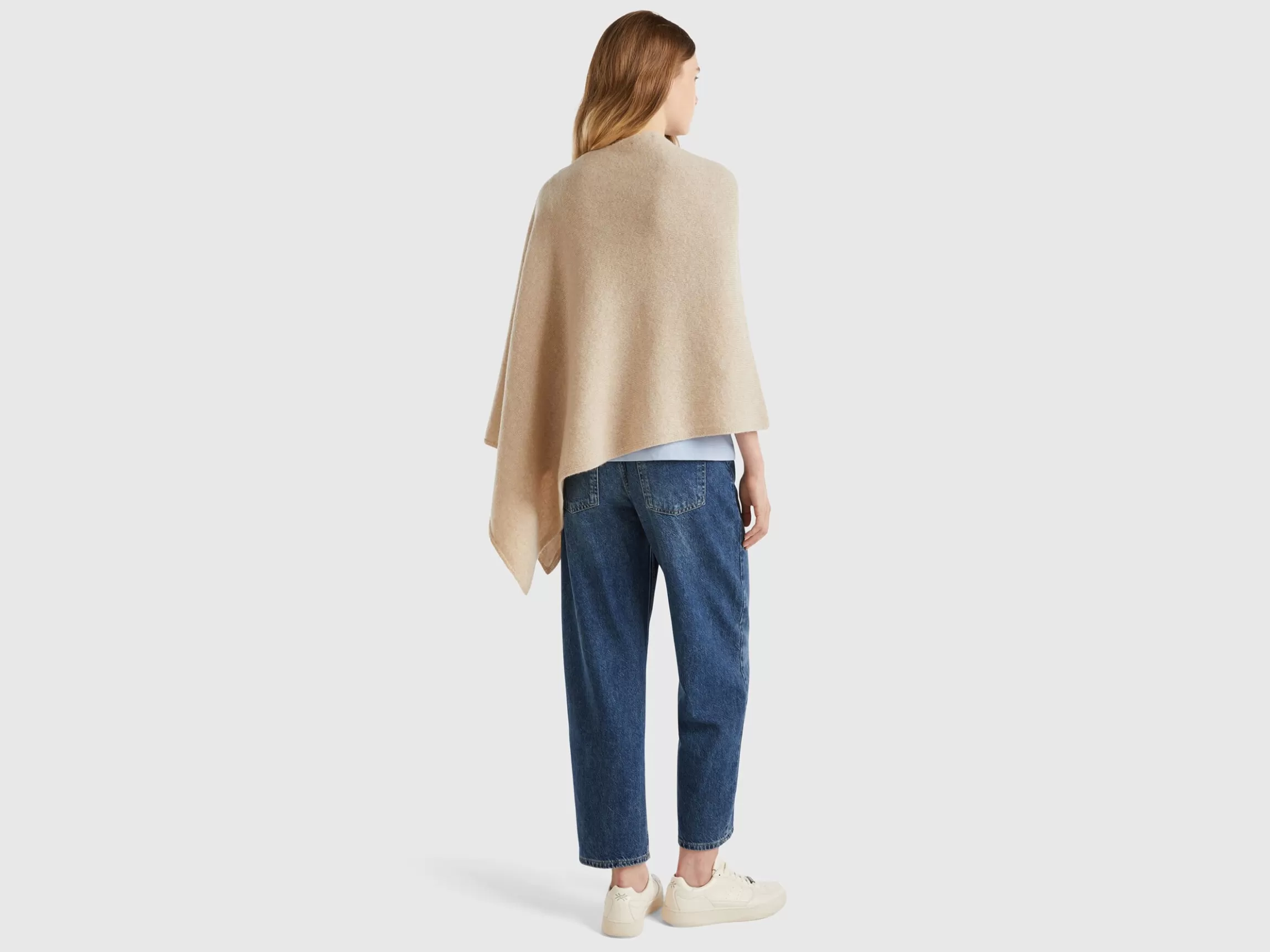 United Colors of Benetton Mantella in pura lana Shetland