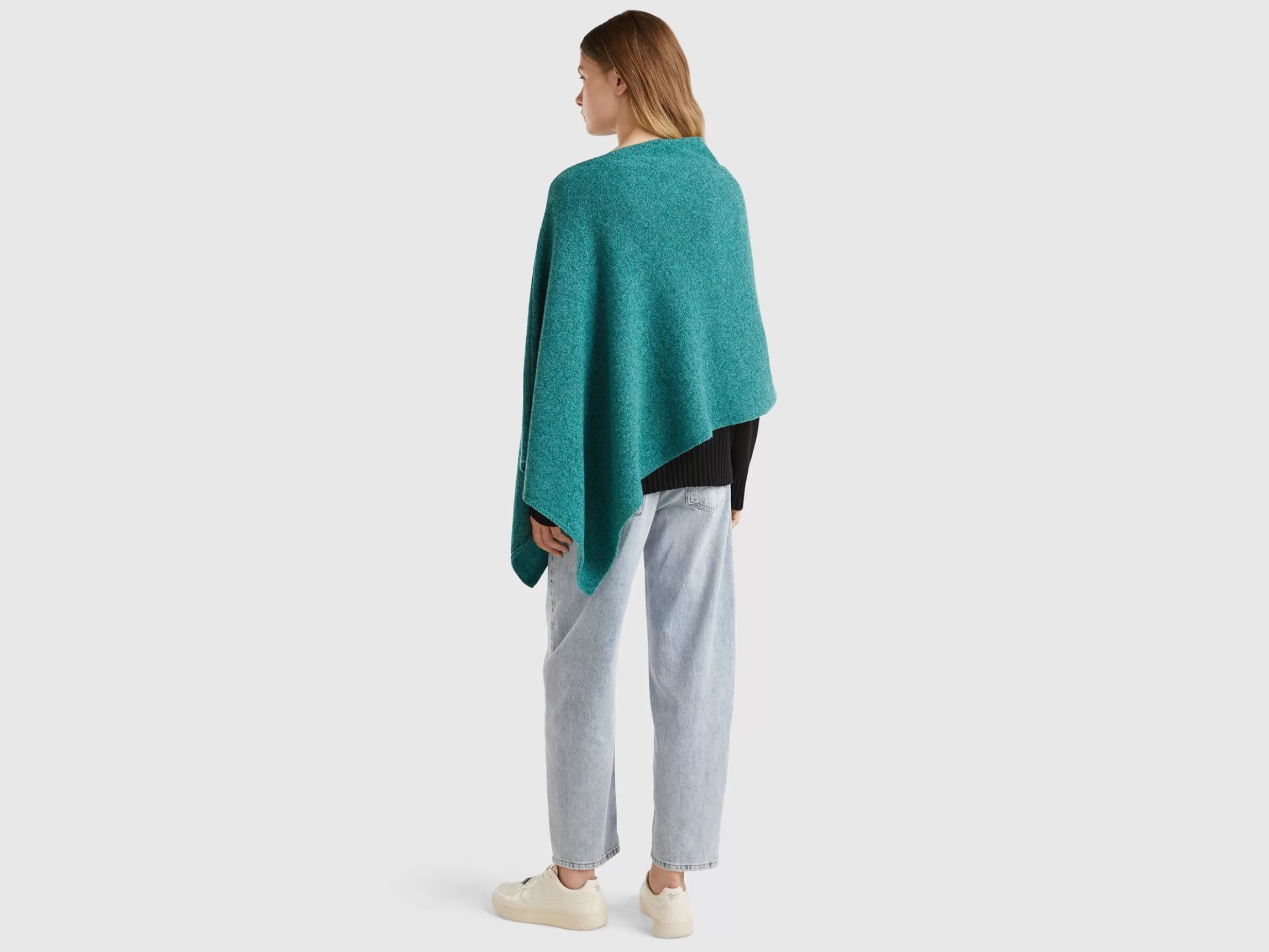 United Colors of Benetton Mantella in pura lana Shetland