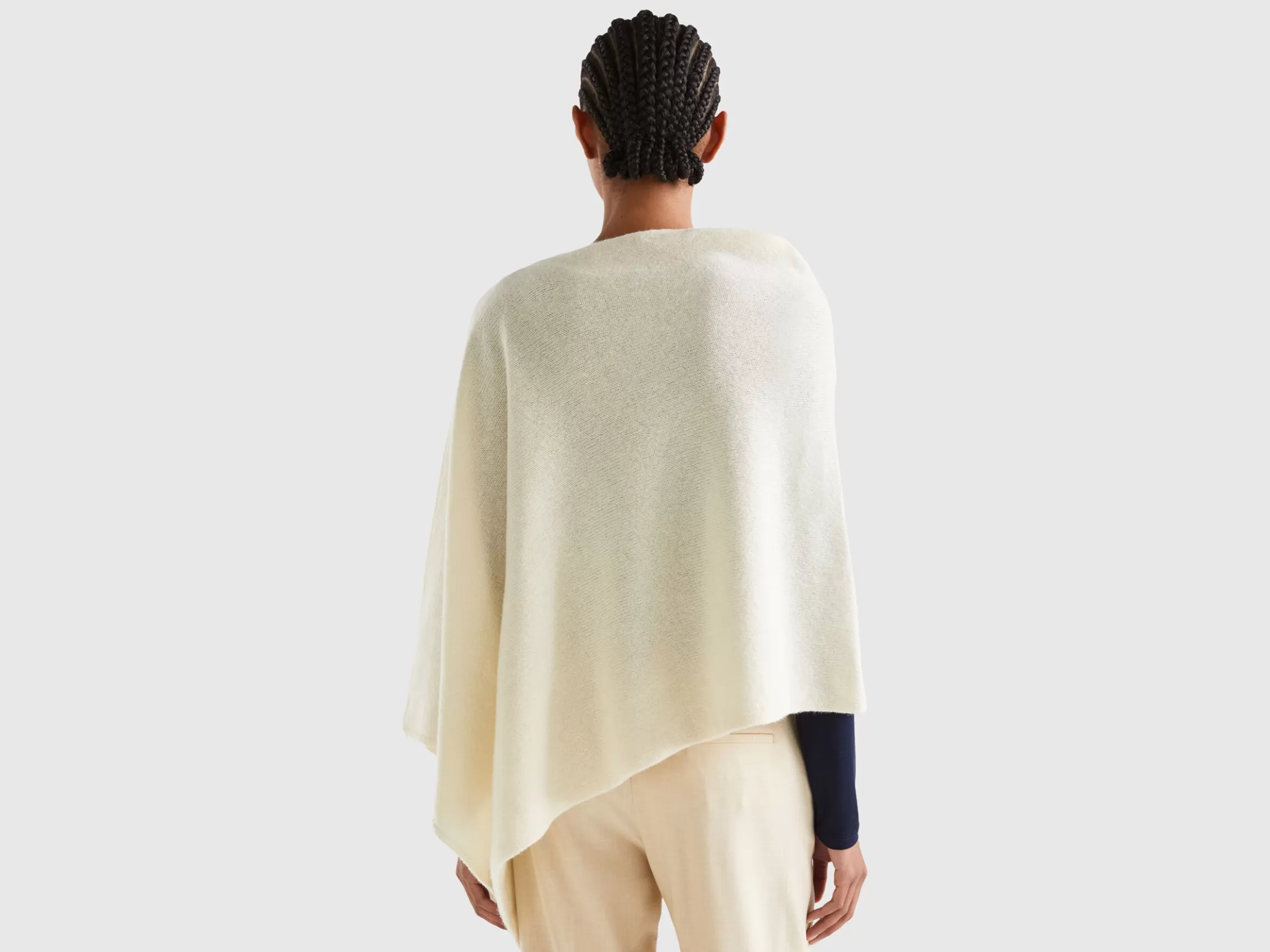 United Colors of Benetton Mantella in pura lana Shetland