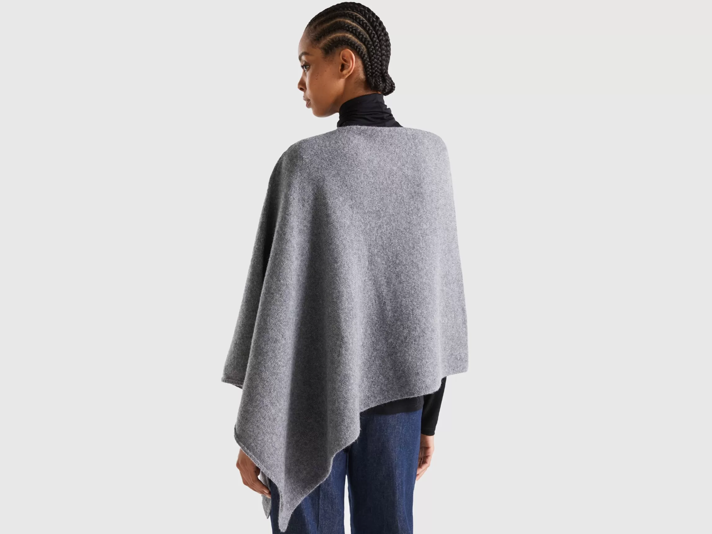 United Colors of Benetton Mantella in pura lana Shetland