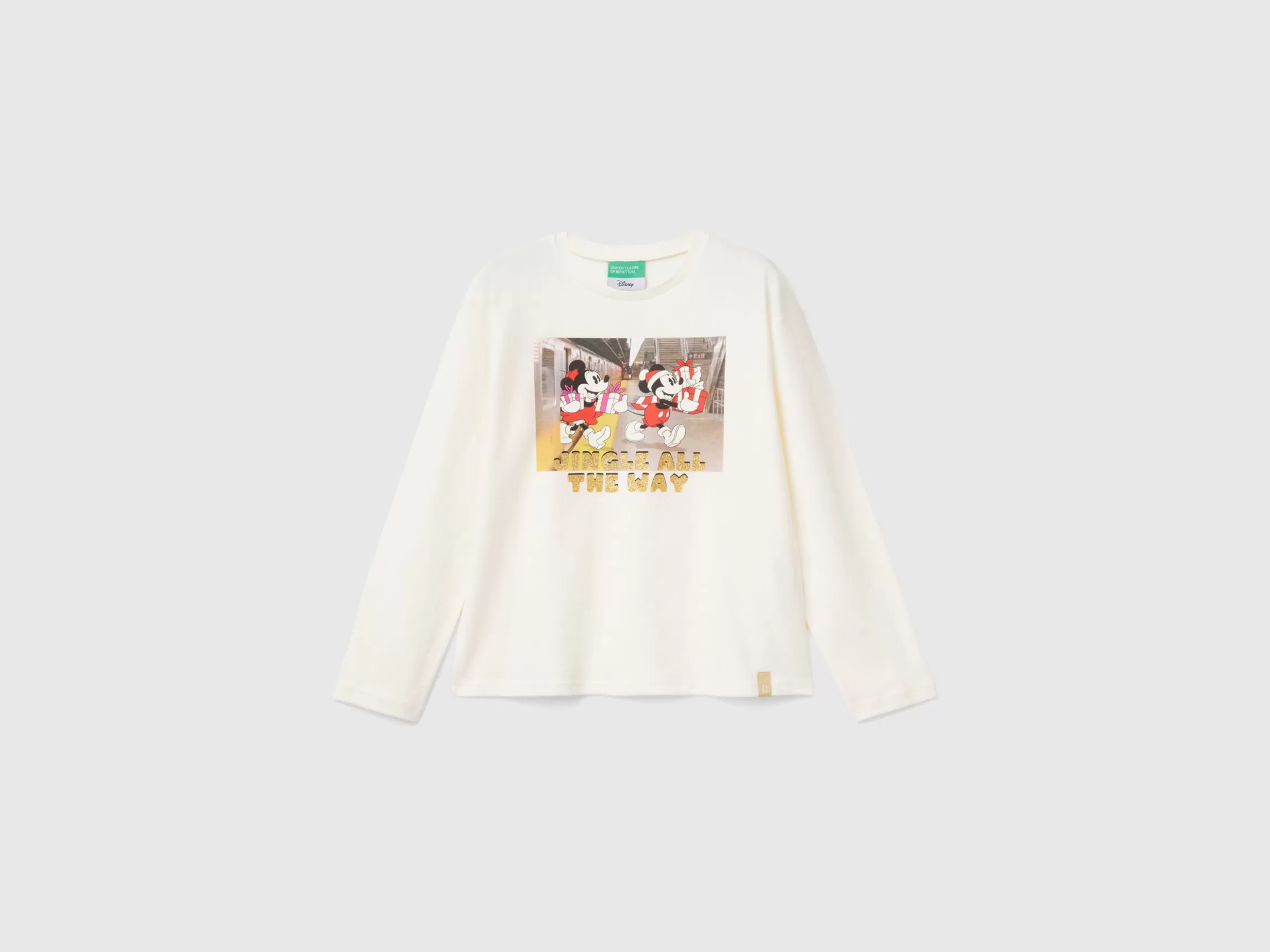 United Colors of Benetton Minnie and Mickey Mouse Christmas t-shirt