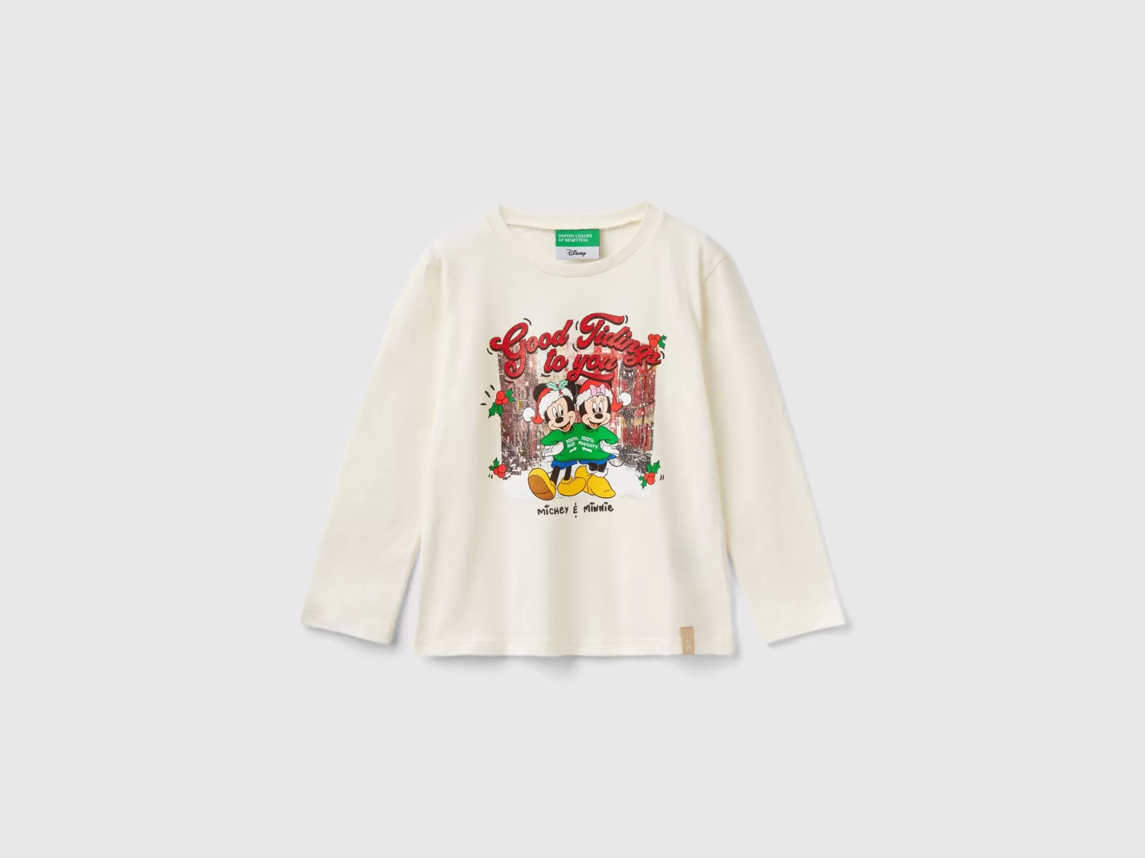 United Colors of Benetton Minnie and Mickey Mouse Christmas t-shirt