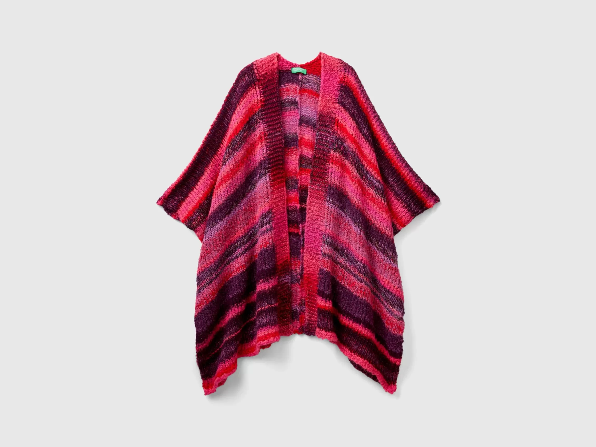 United Colors of Benetton Multicolor poncho in wool blend