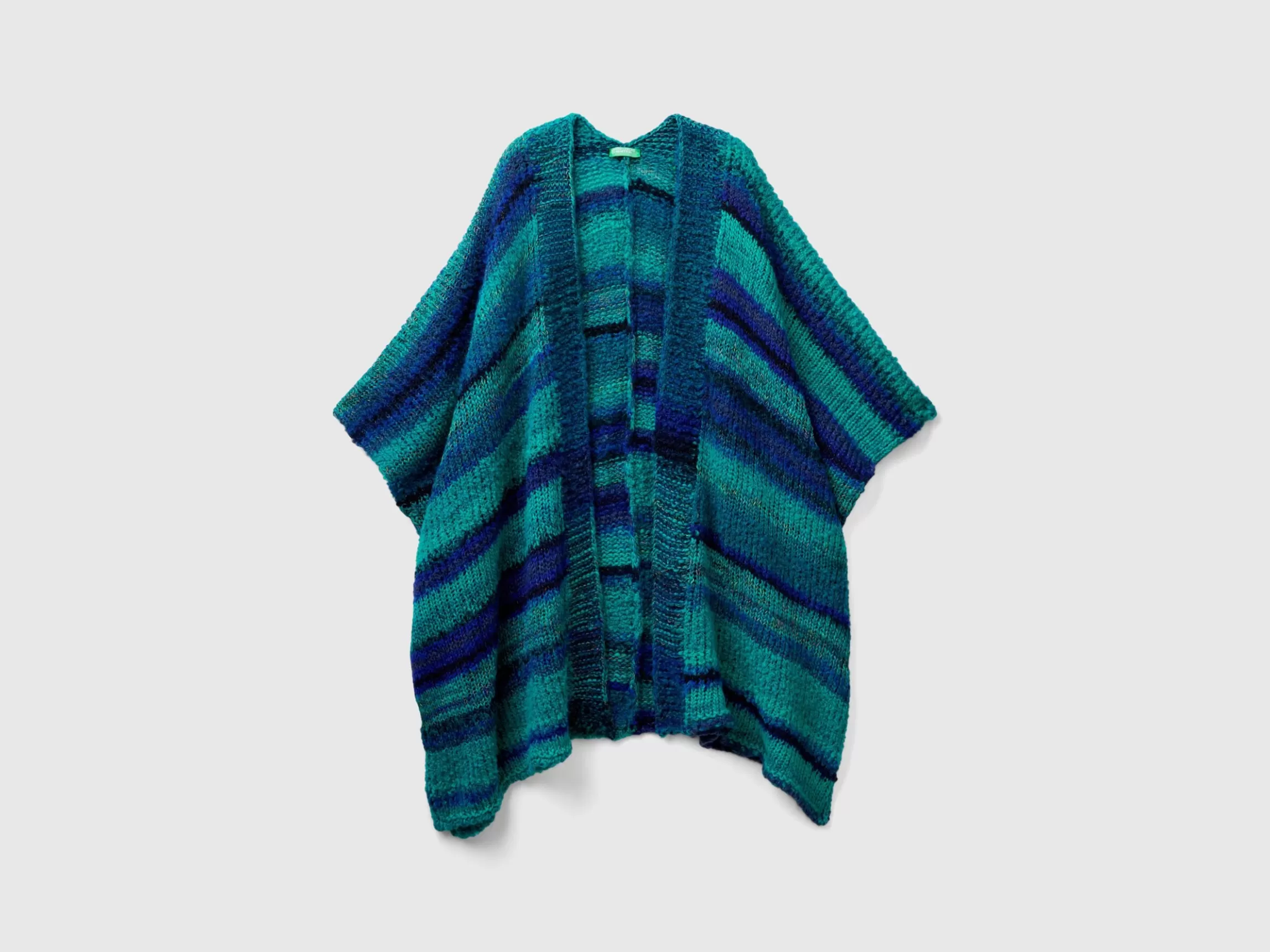 United Colors of Benetton Multicolor poncho in wool blend
