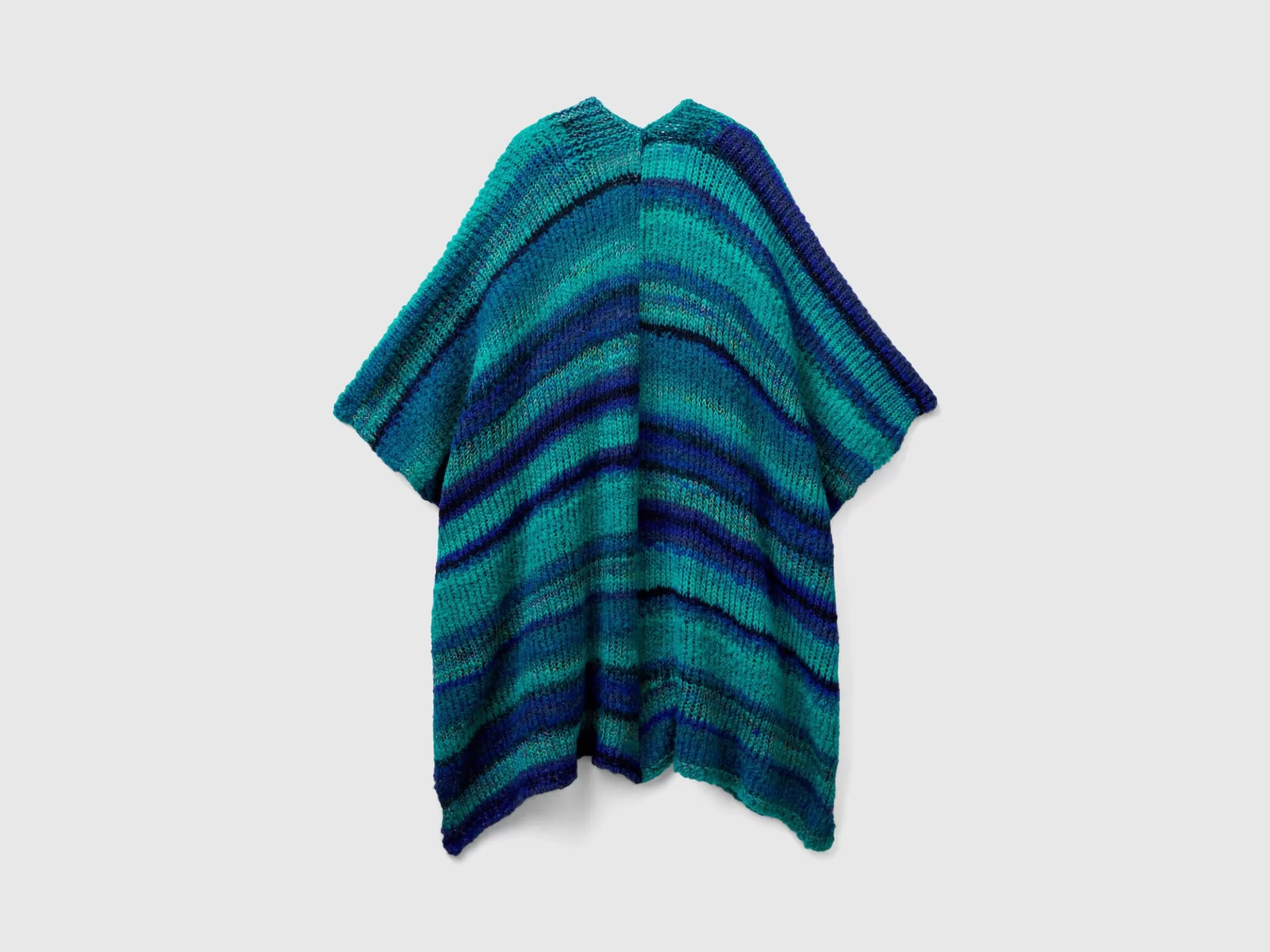 United Colors of Benetton Multicolor poncho in wool blend