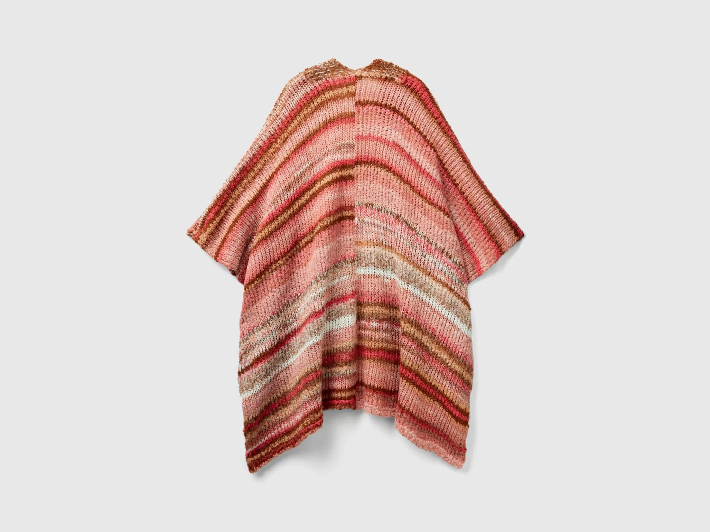 United Colors of Benetton Multicolor poncho in wool blend