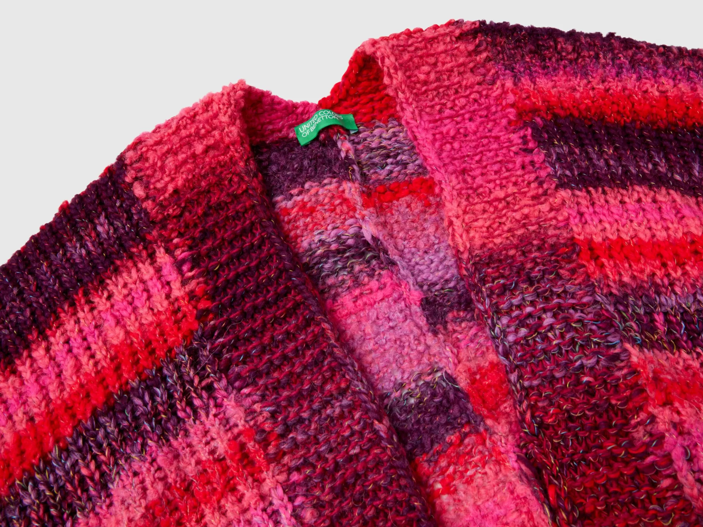 United Colors of Benetton Multicolor poncho in wool blend